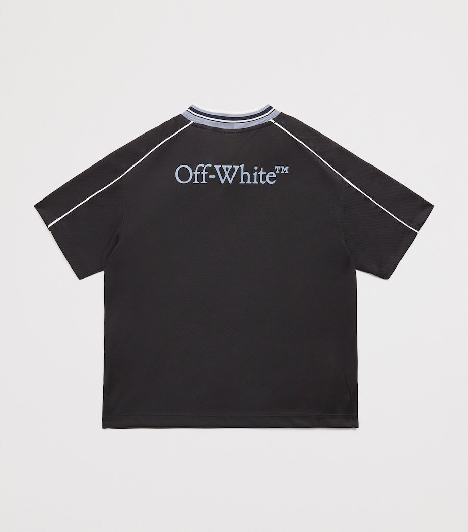 Off-White Kids V-Neck T-Shirt (4-12+ Years) Black Image 2