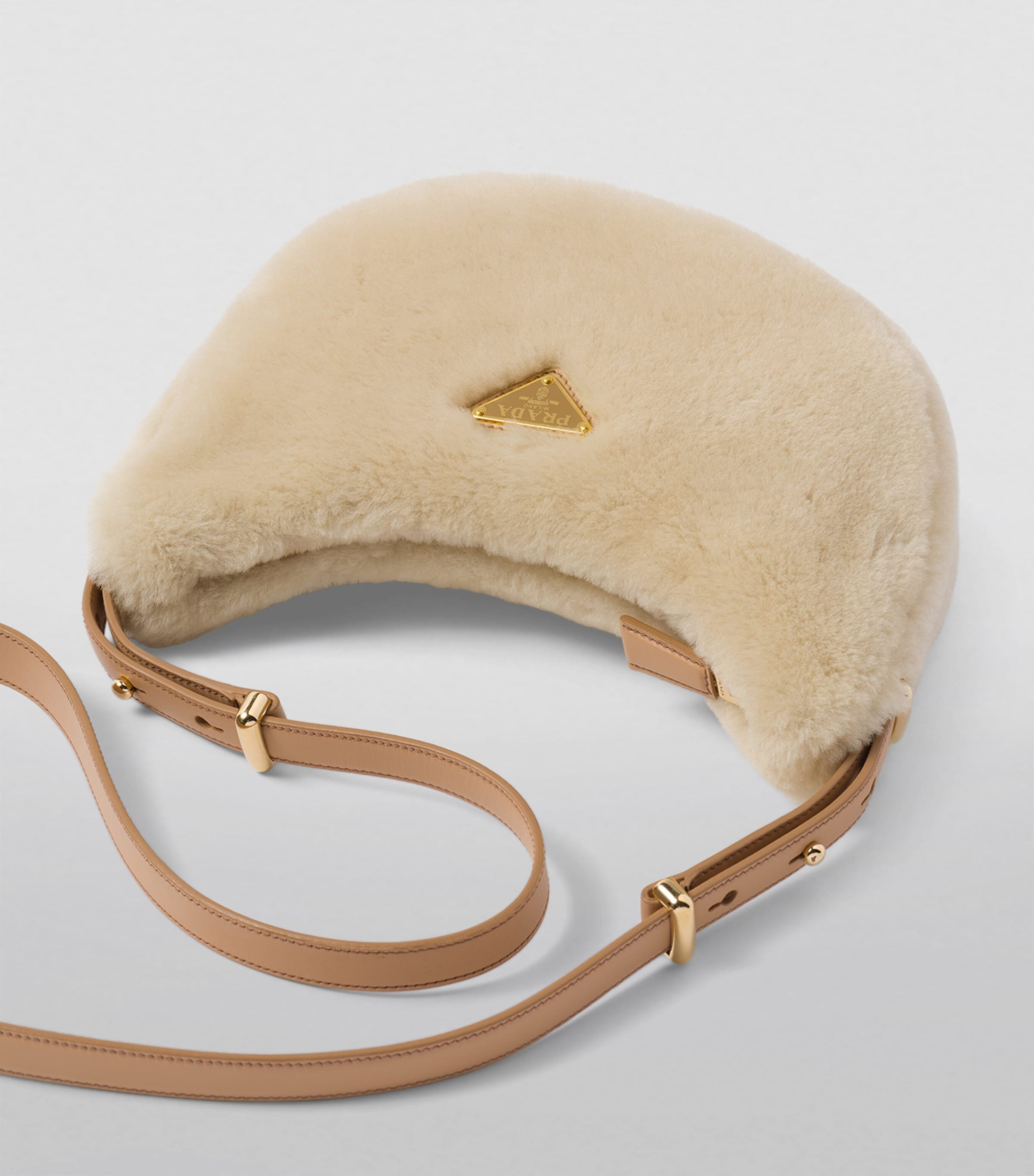 Arqué Shearling Shoulder Bag F03KL Image 5