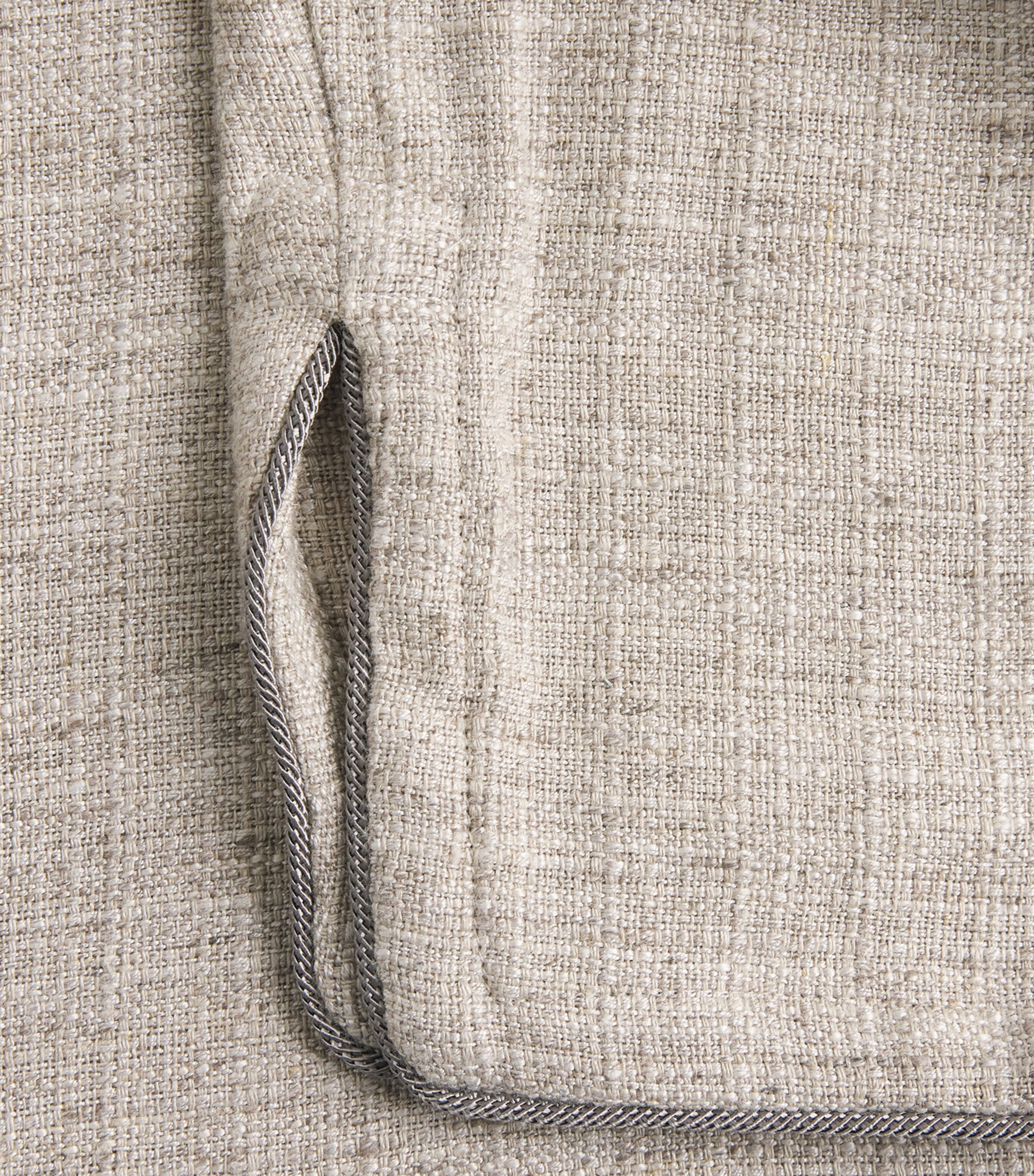 Eskandar Womens Linen-Blend Bakhtiari Cardigan Natural Image 6