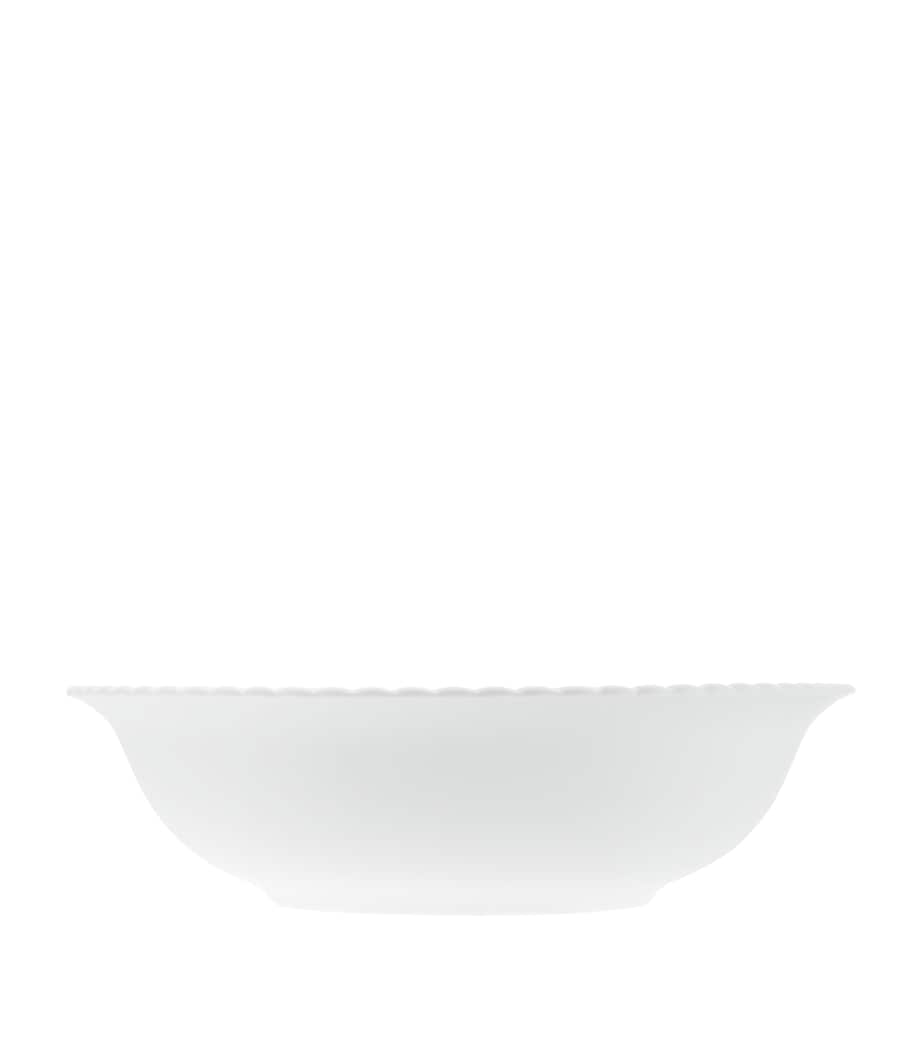 Porcelain Babylone Vegetable Dish (27cm) WHITE Image 2