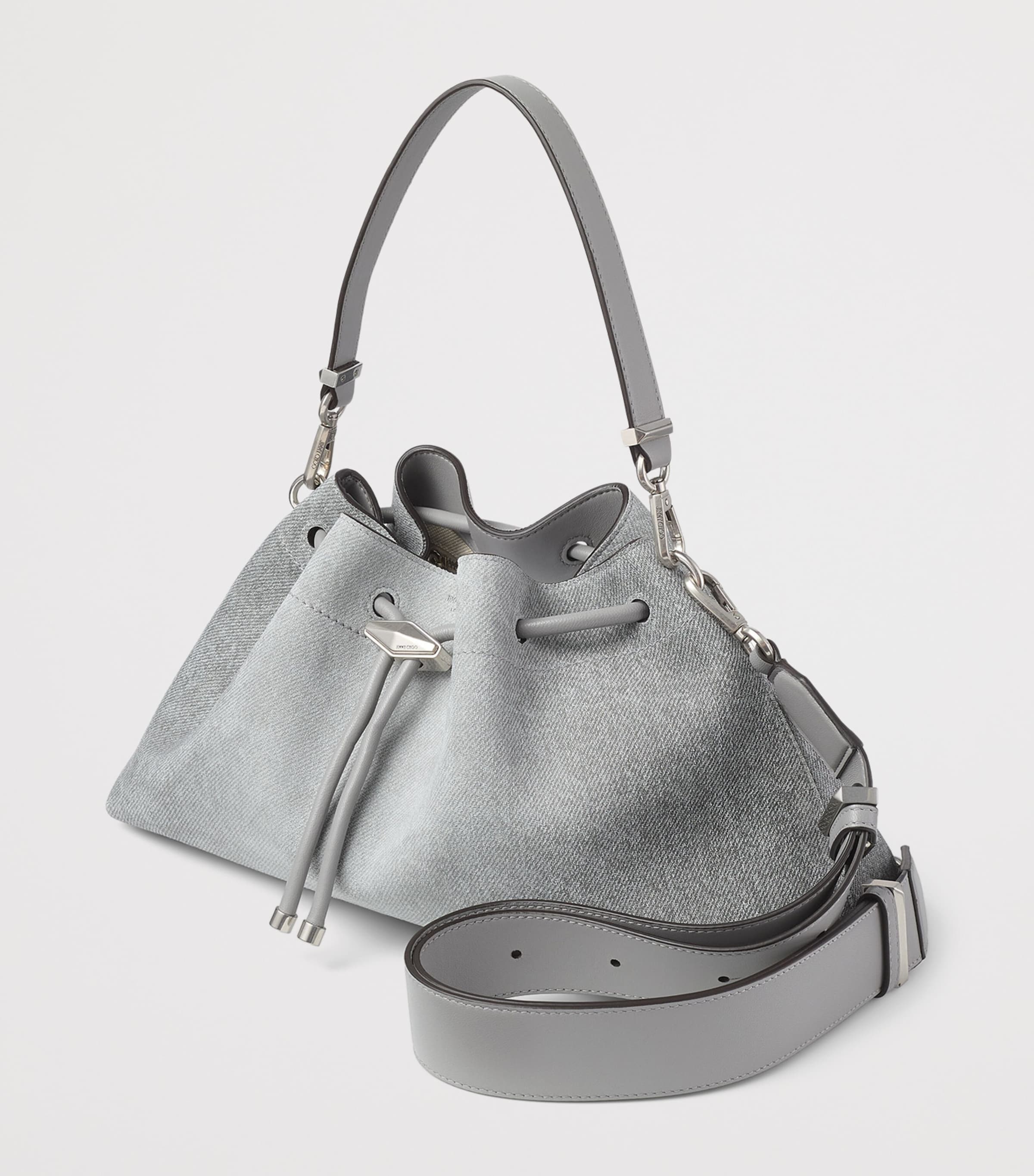 Bon Bon Cinch Suede Denim Top-Handle Bag DOVE/DOVE/ANTIQUE SI Image 2