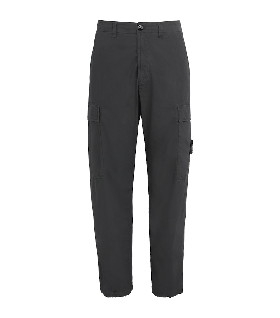 Stone Island Mens Stretch Cotton Cargo Trousers Image 1