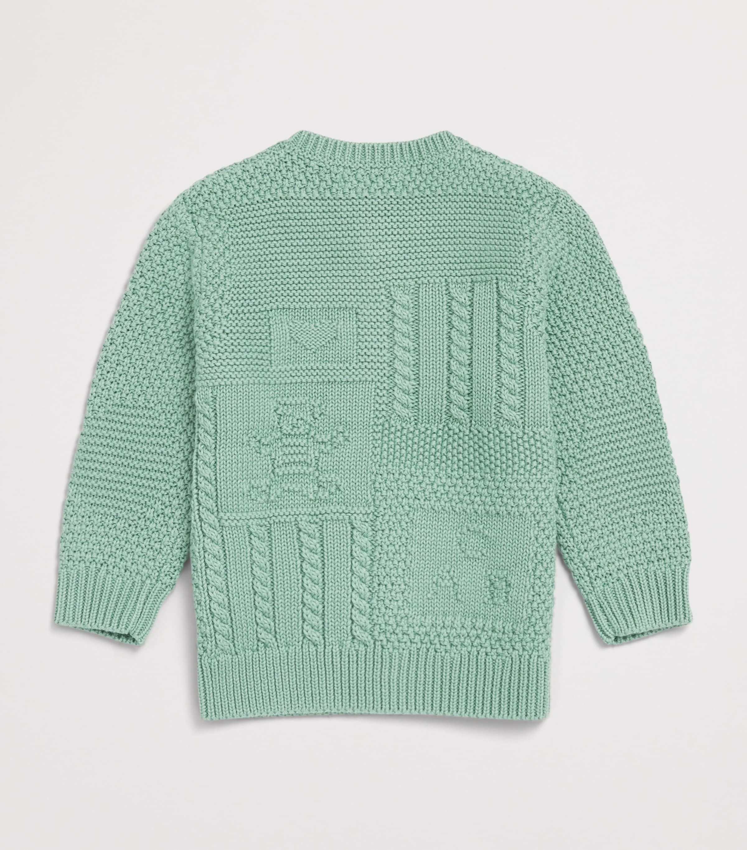 Ralph Lauren Kids Cotton Logo Cardigan (3-24 Months) Faded Mint Image 2