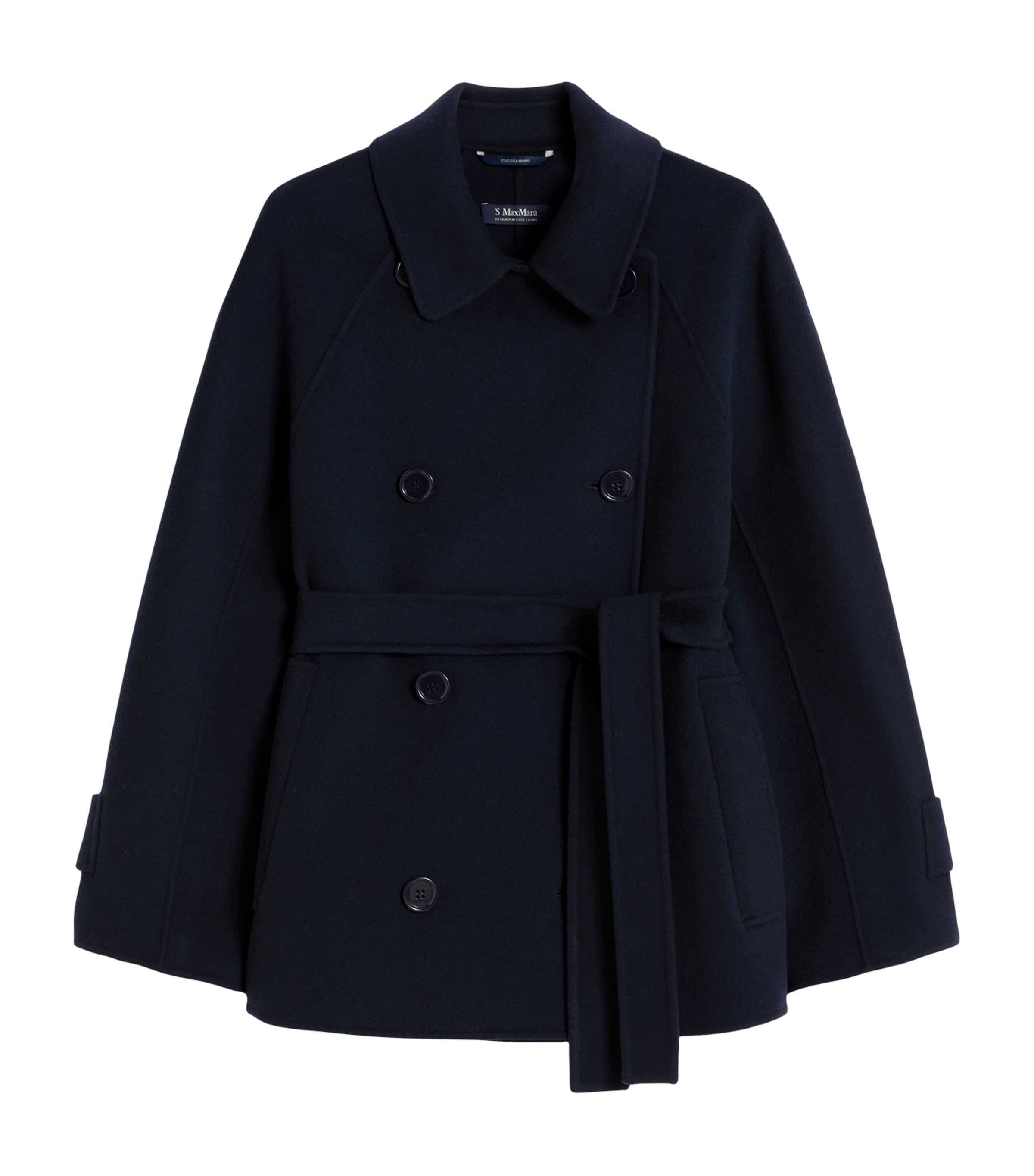 Virgin Wool Belted Jacket MIDNIGHTBLUE Image 1