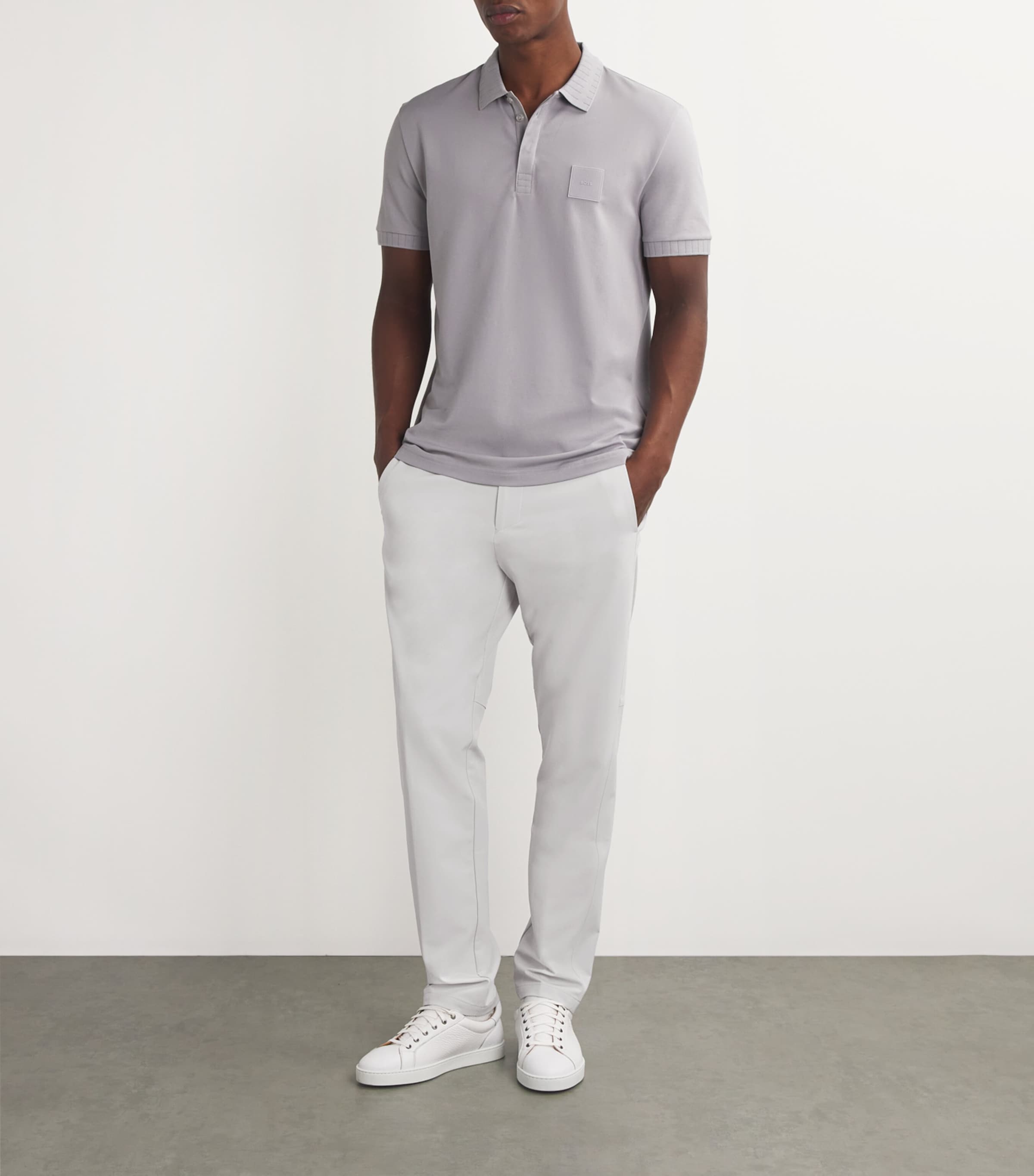 High-Stretch Commuter Trousers PASTEL GREY Image 2