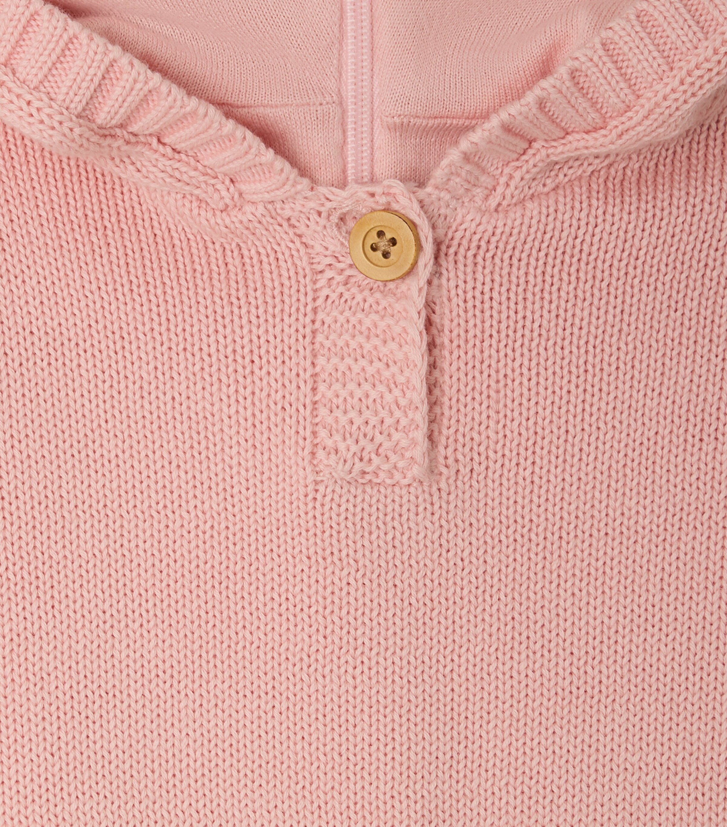 Cotton Longline Hoodie (3-18 Months) ROSE THE Image 3
