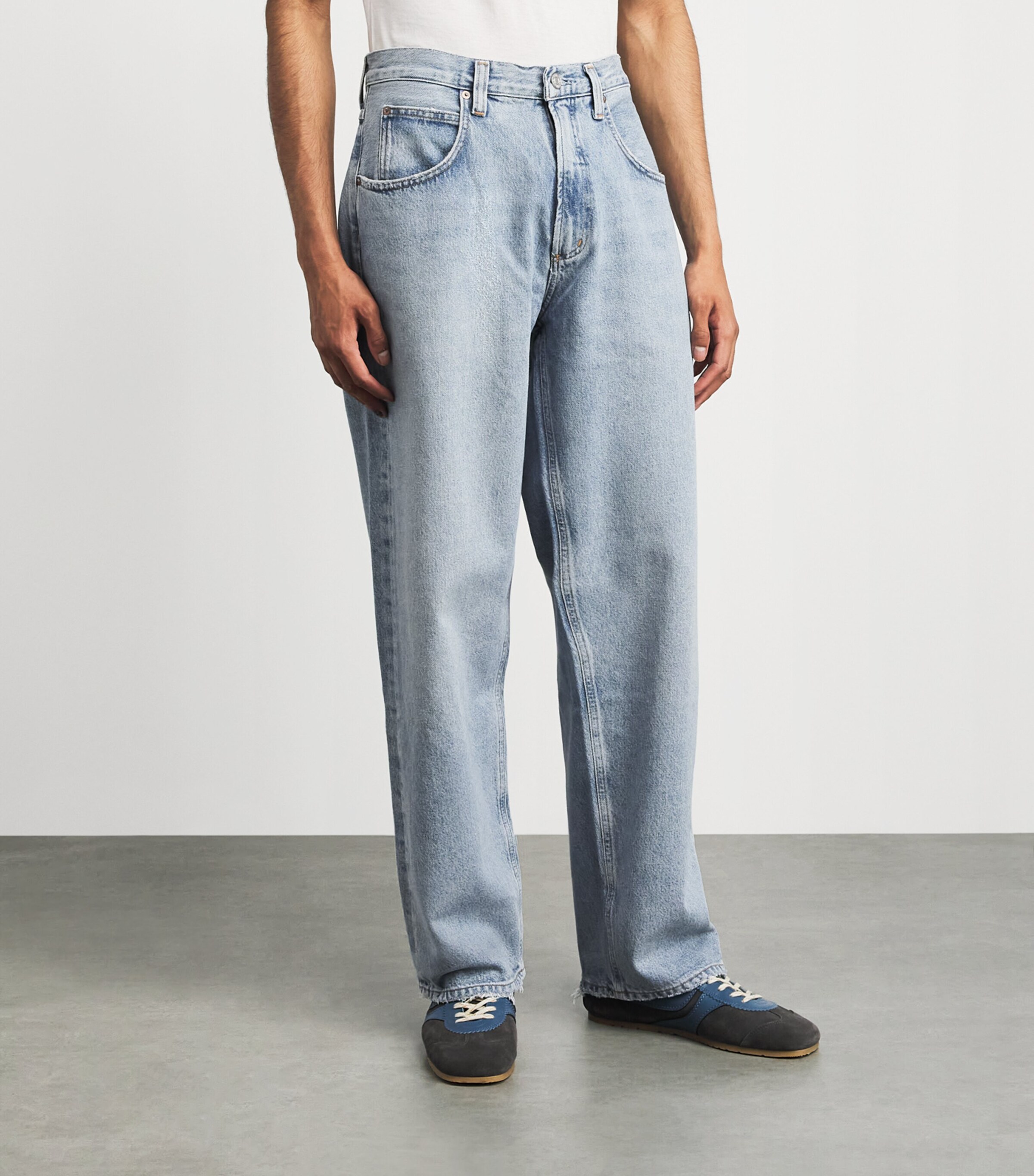 AGOLDE Mens Fusion Wide-Leg Jeans Force Image 4
