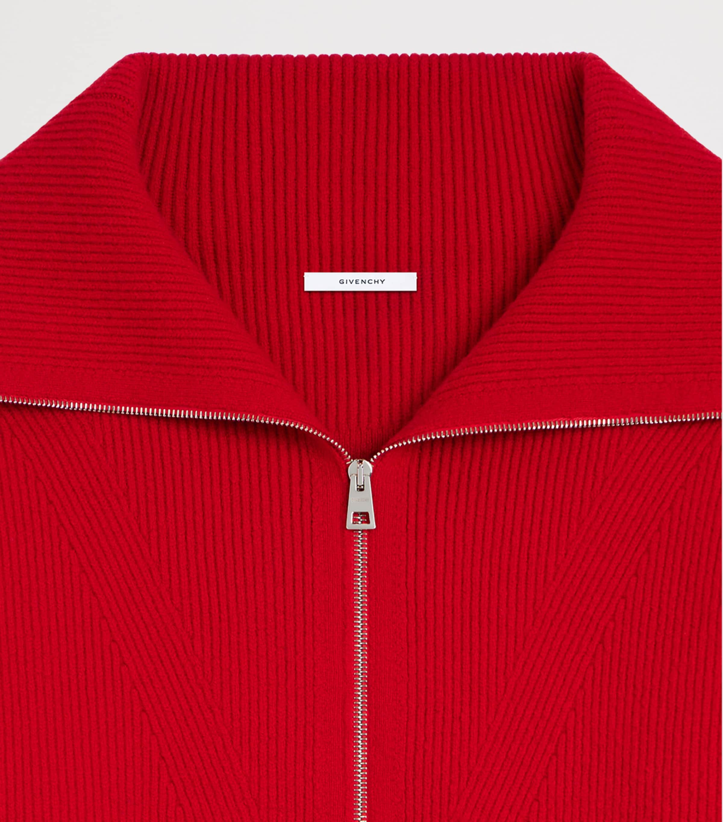 Givenchy Womens Wool-Blend Zip-Up Cardigan Image 4