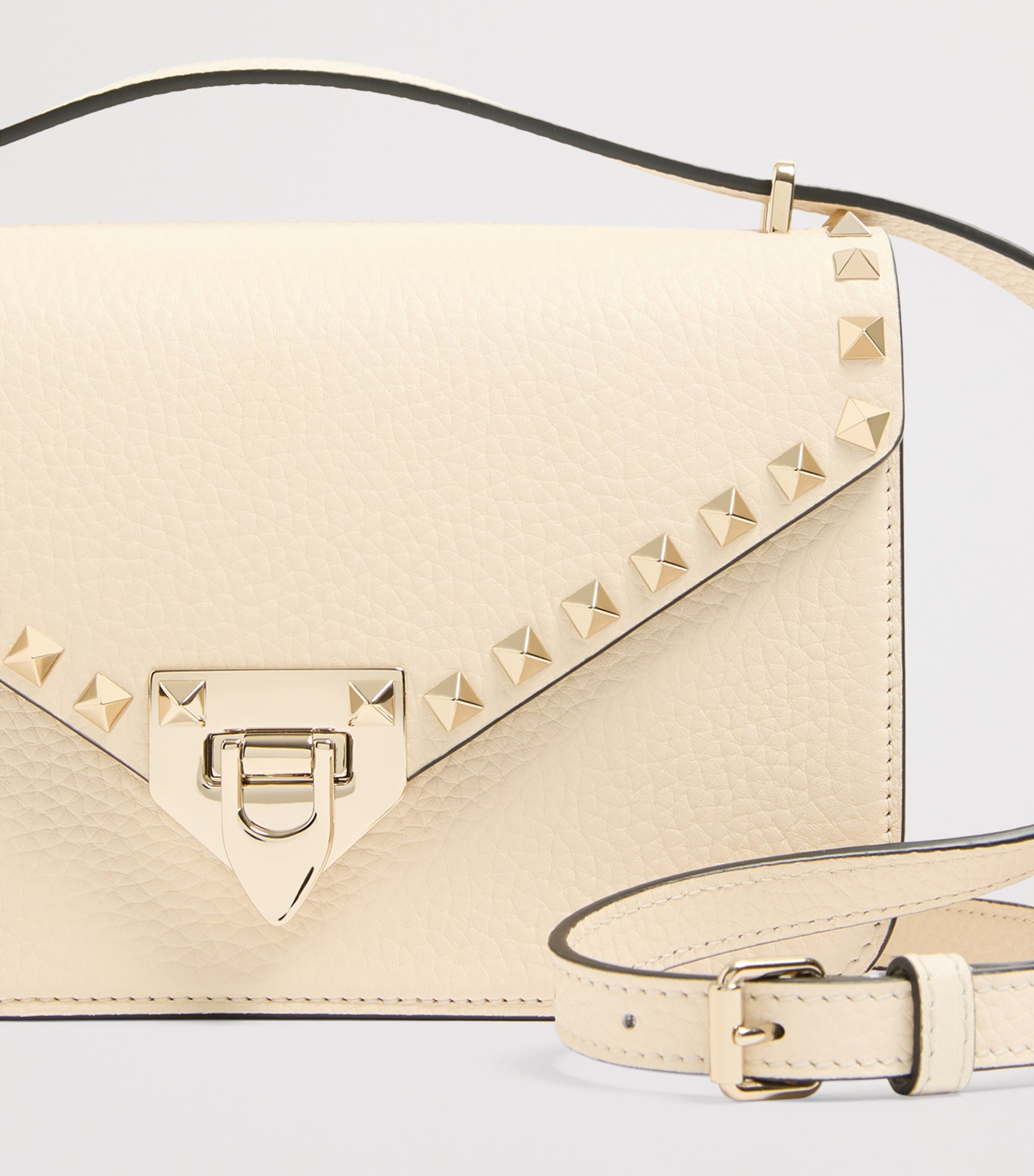 Valentino Garavani Small Leather Rockstud Shoulder Bag Image 8