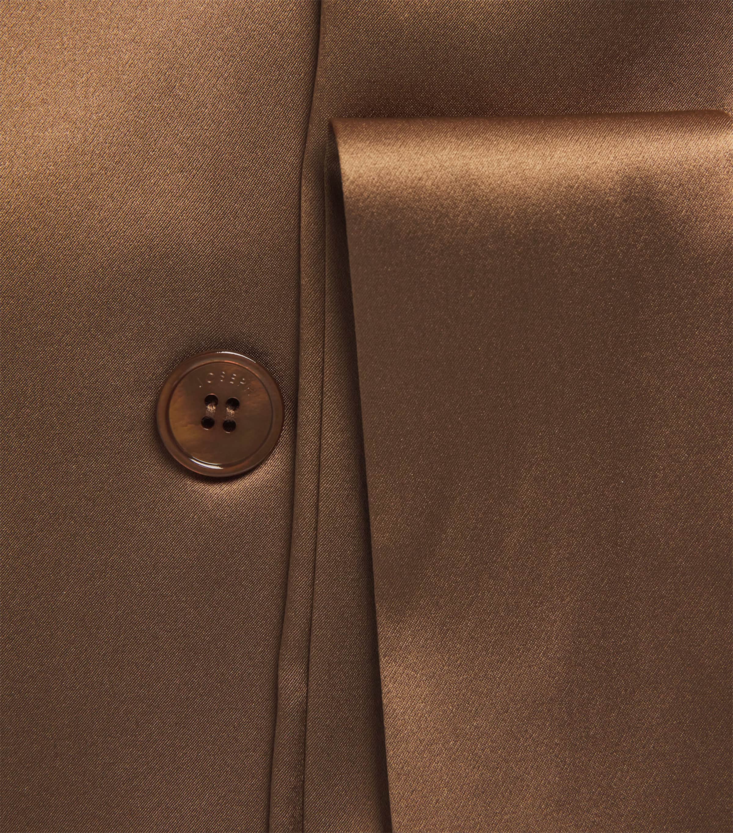 Silk Satin Archer Jacket CINNAMON Image 5