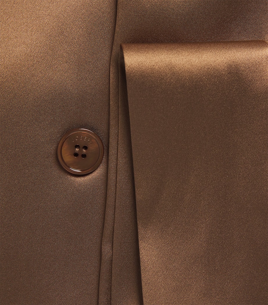 Silk Satin Archer Jacket CINNAMON Image 5