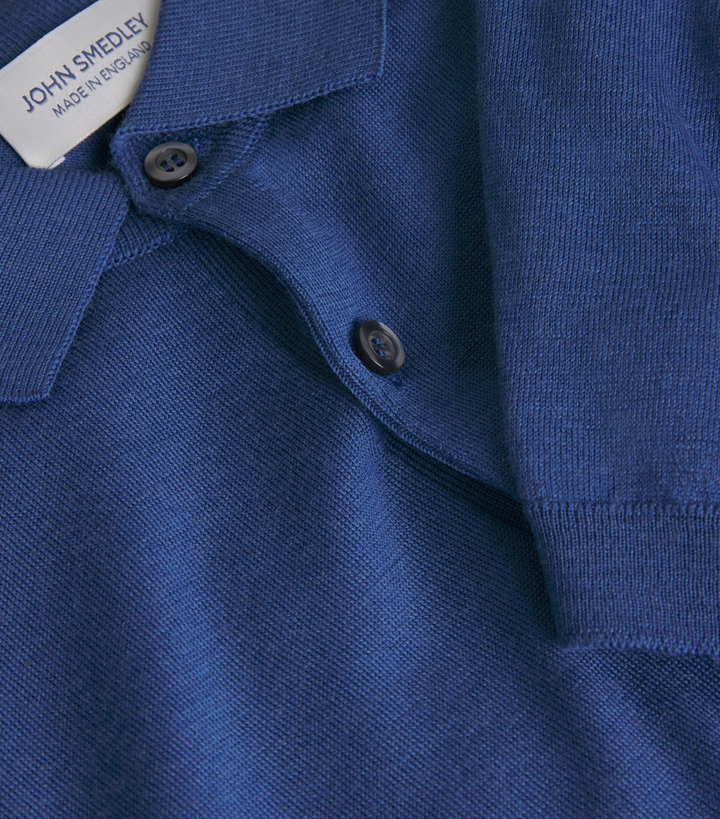 Merino Wool Payton Polo Shirt CHARLES BLUE Image 5