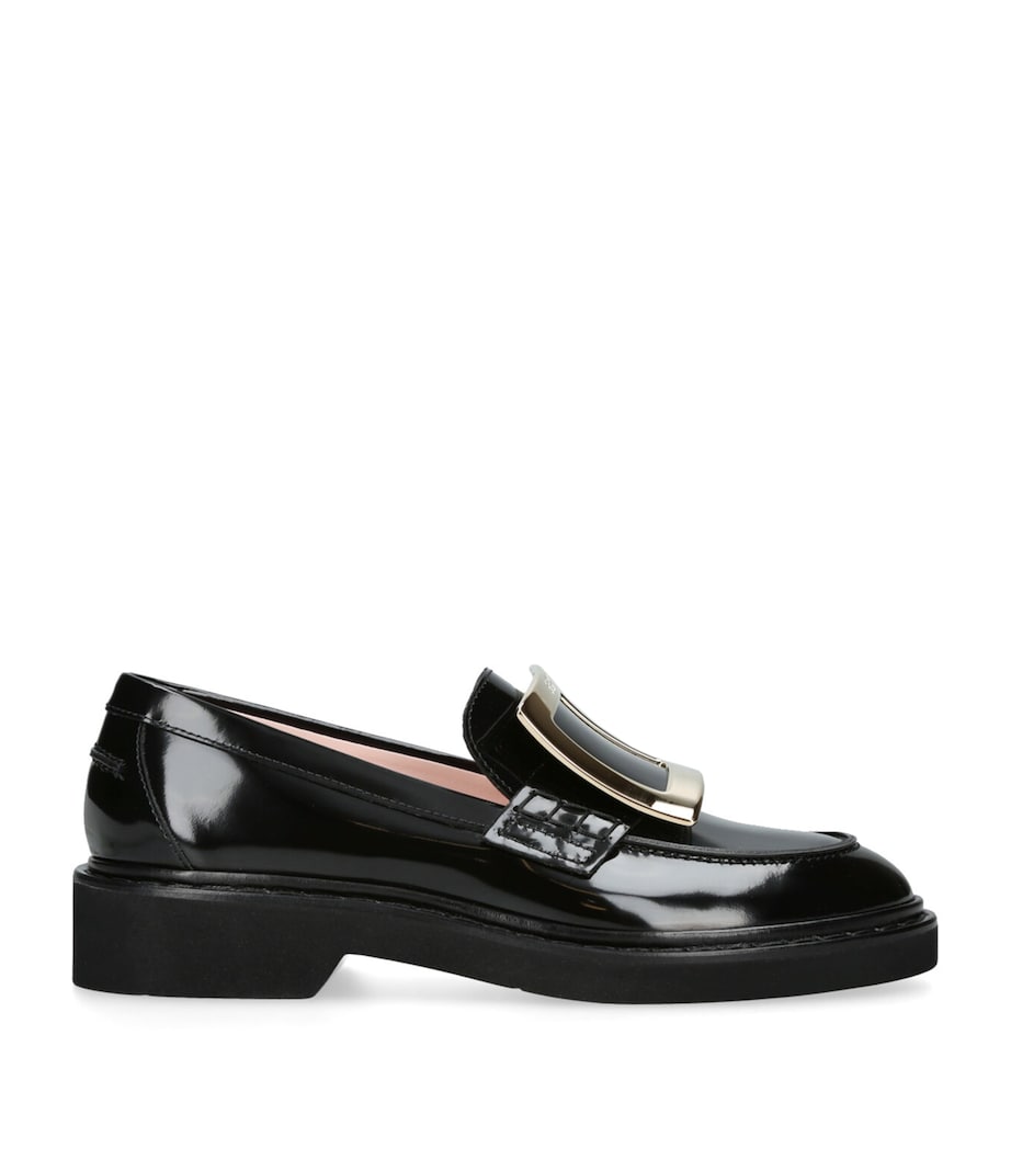 Leather Viv' Rangers Loafers BLACK Image 1