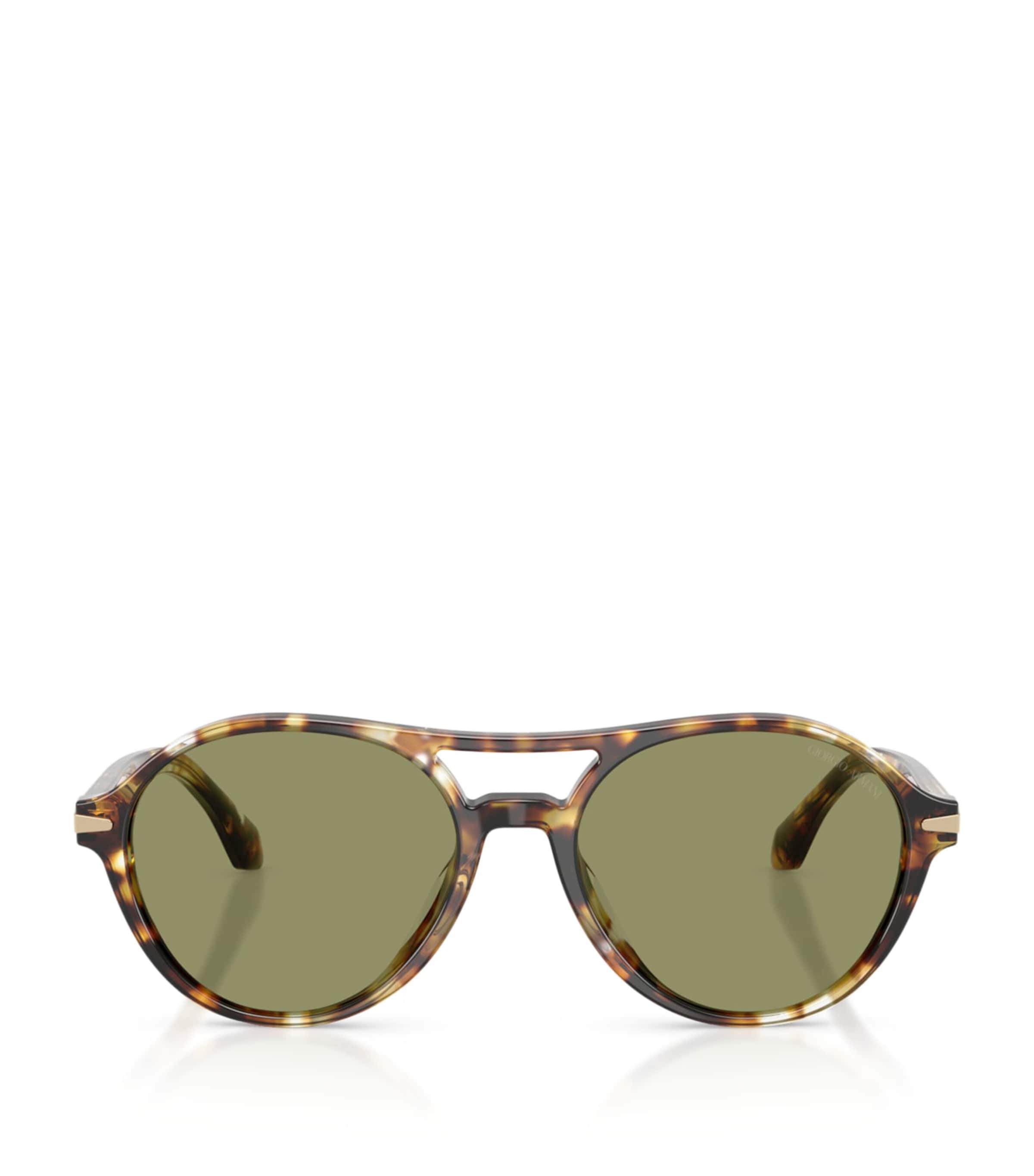 Giorgio Armani Tortoiseshell Round Sunglasses Image 1