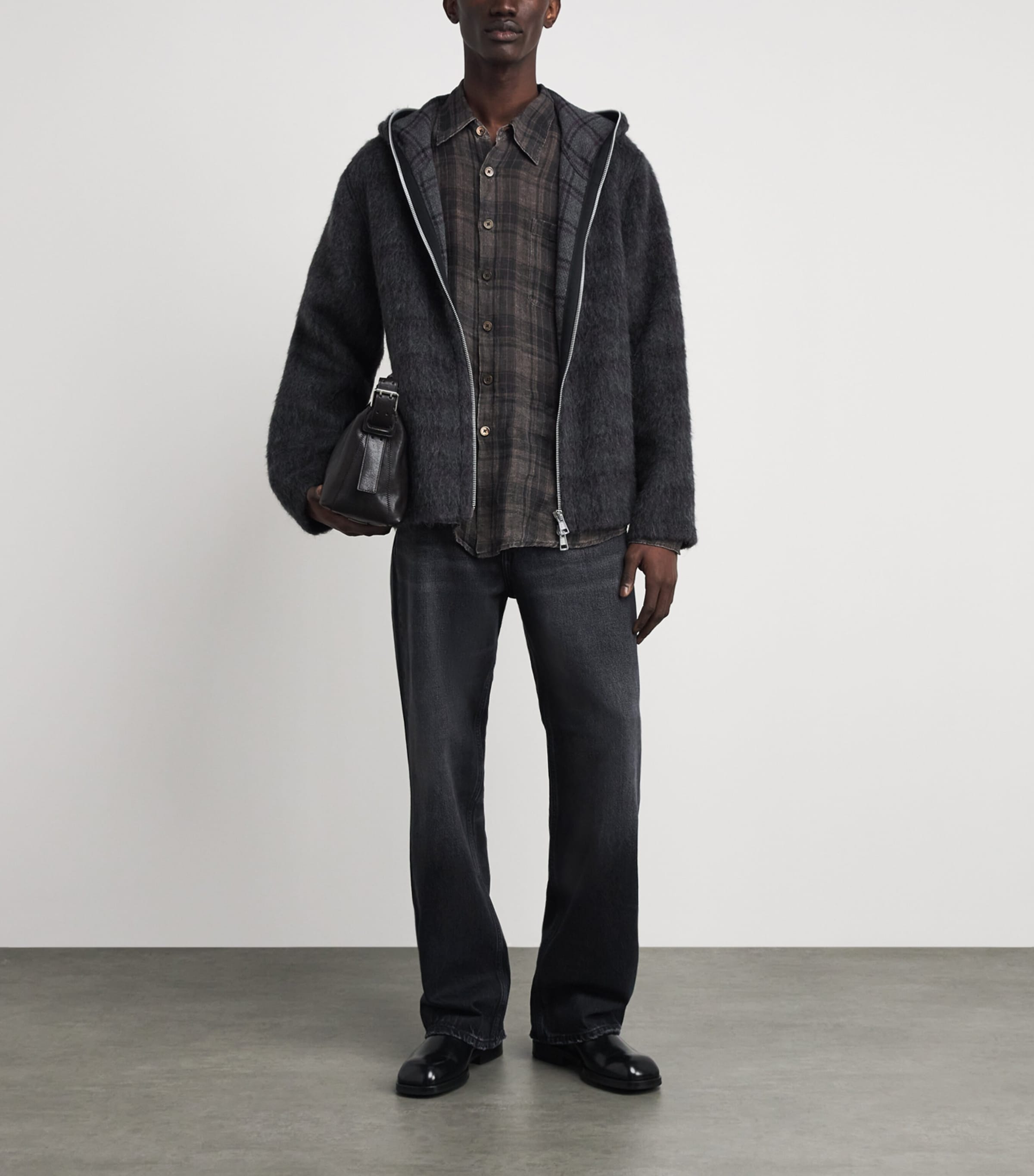 Won Hundred Mens Genoa Straight Jeans Sim Black Image 2