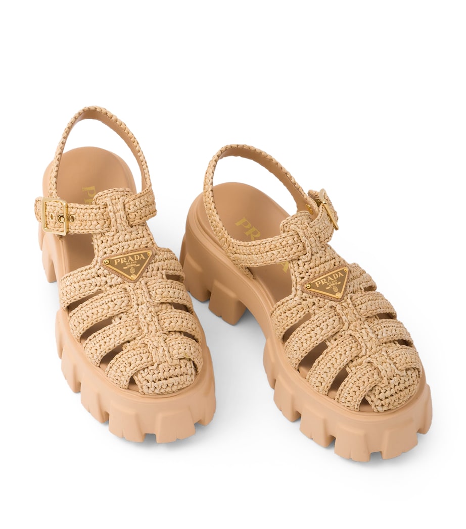 Crochet Platform Sandals 55 F0018 Image 6