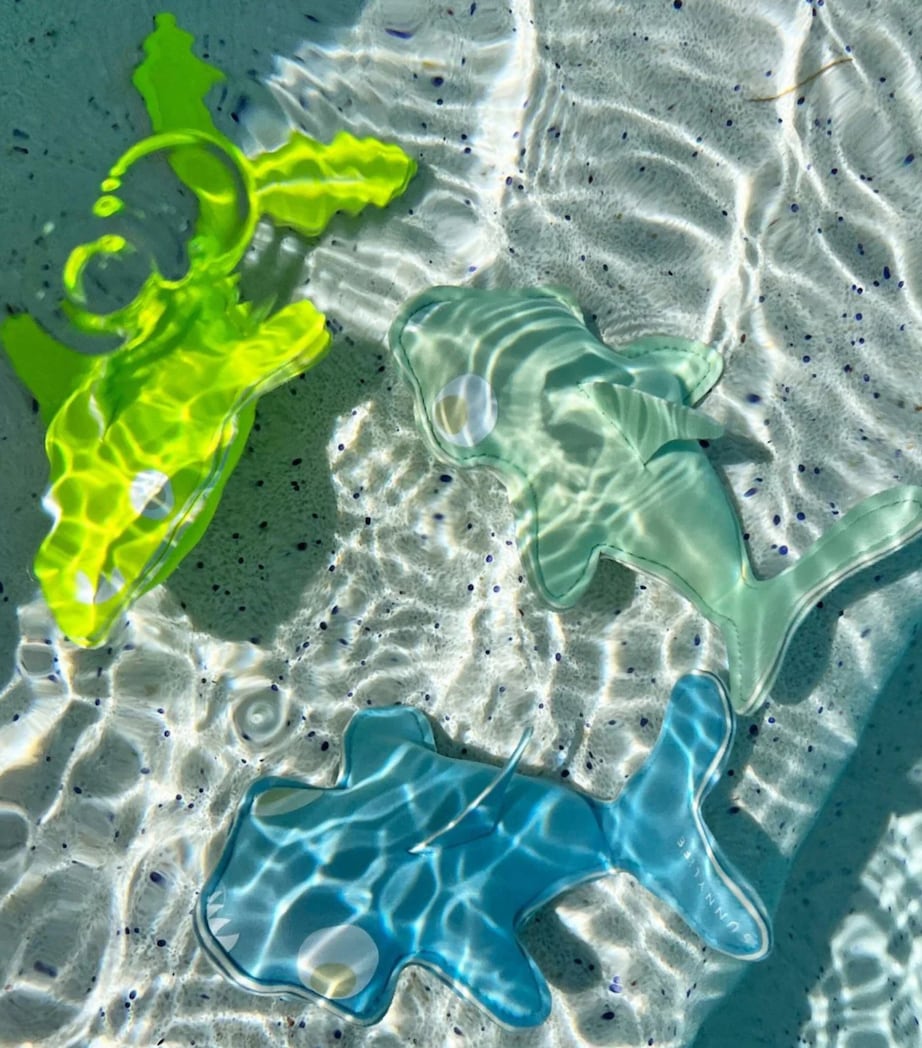 Sunnylife Kids Salty The Shark Dive Buddies (Set of 3) Aqua Neon Yellow Image 4