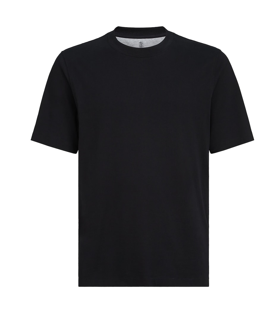 Brunello Cucinelli Mens Cotton Crew-Neck T-Shirt Image 1
