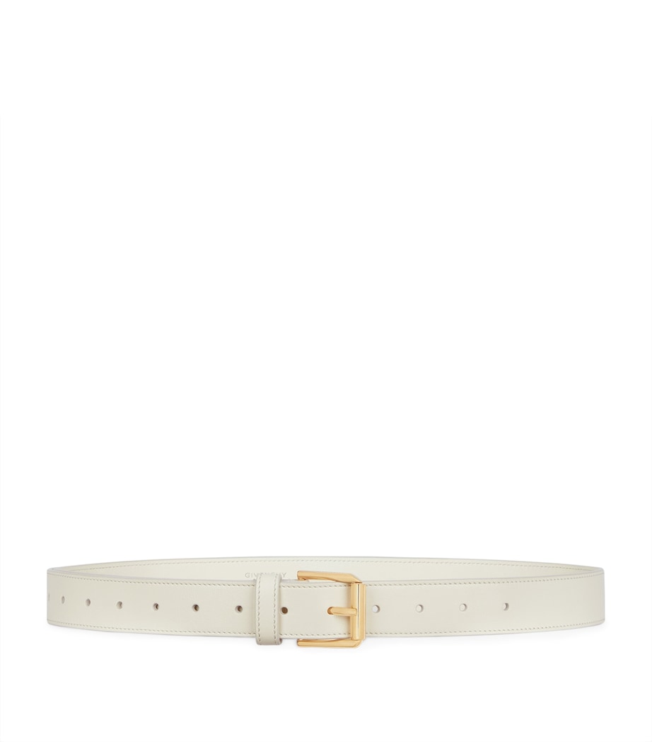 Leather Voyou Belt IVORY Image 1