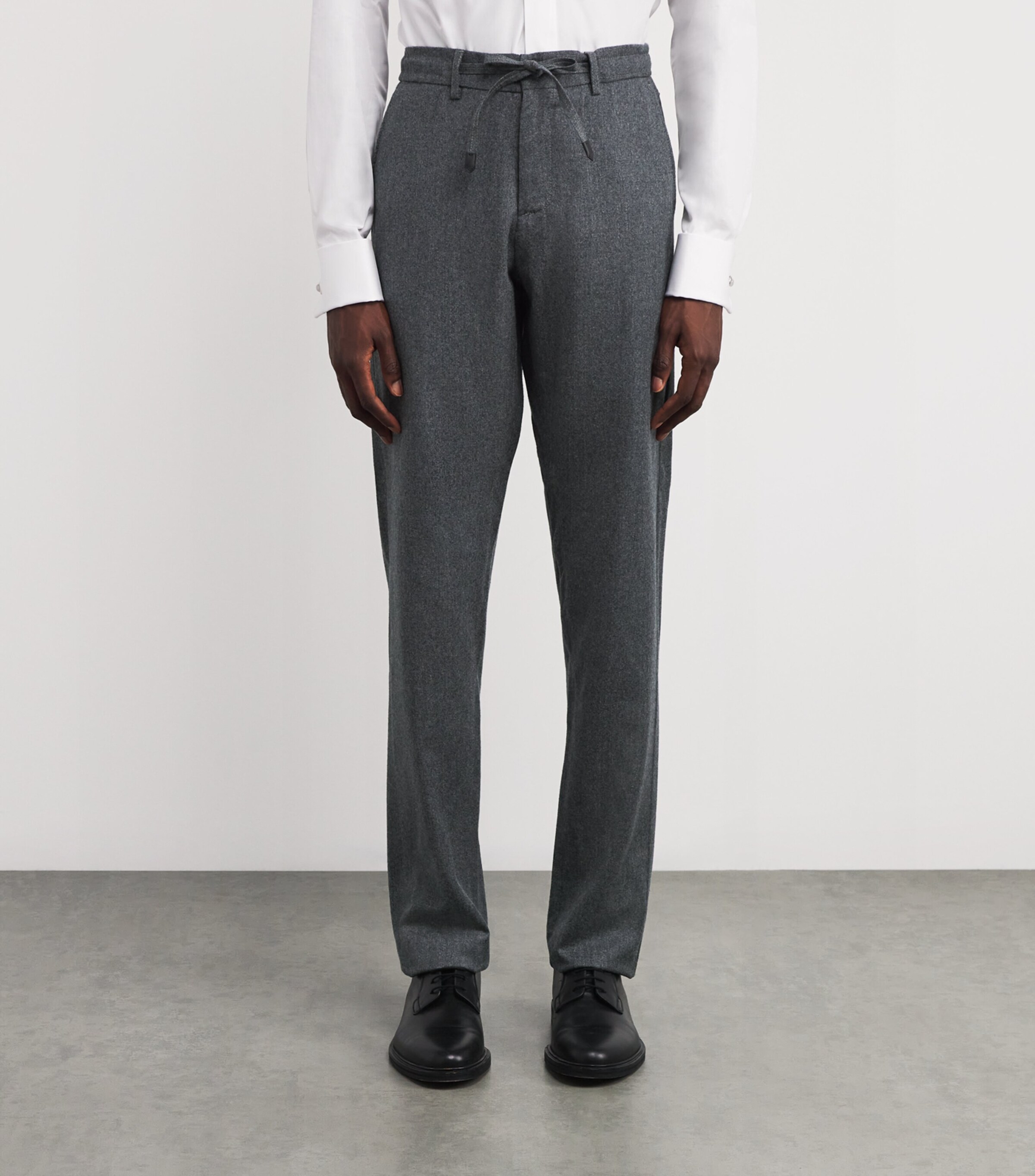 Canali Mens Wool Chinos Image 3