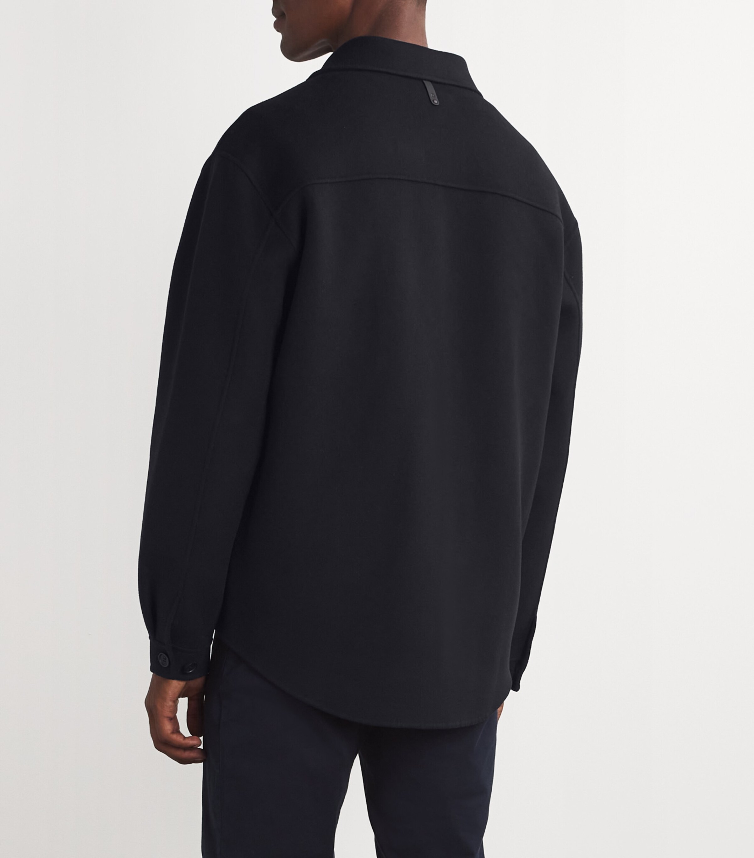 Wool Emmanuel Overshirt NAVY Image 4