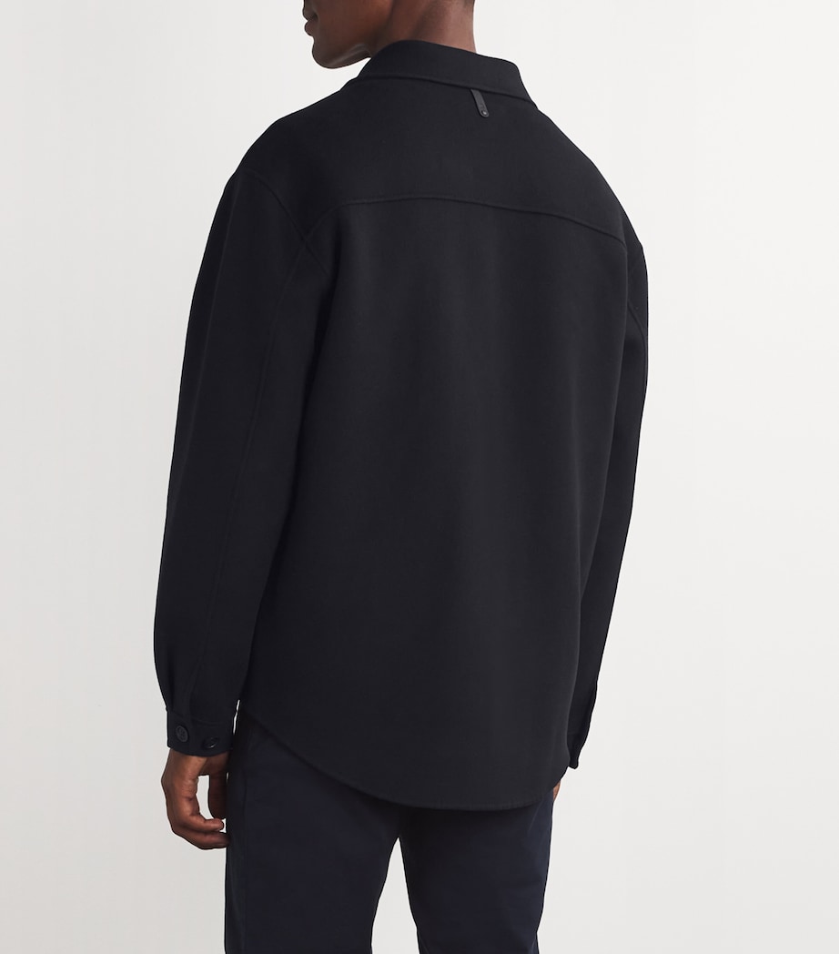Wool Emmanuel Overshirt NAVY Image 4