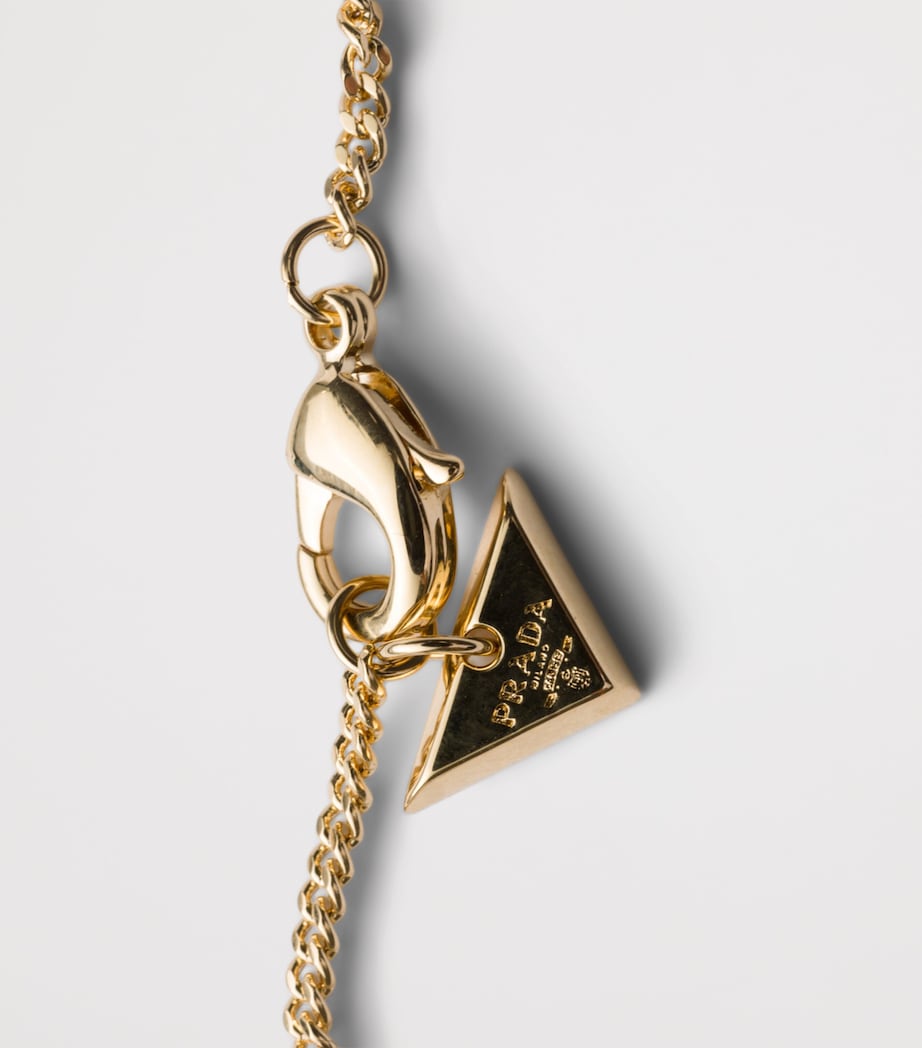 Prada Triangle Necklace Gold/silver Image 3