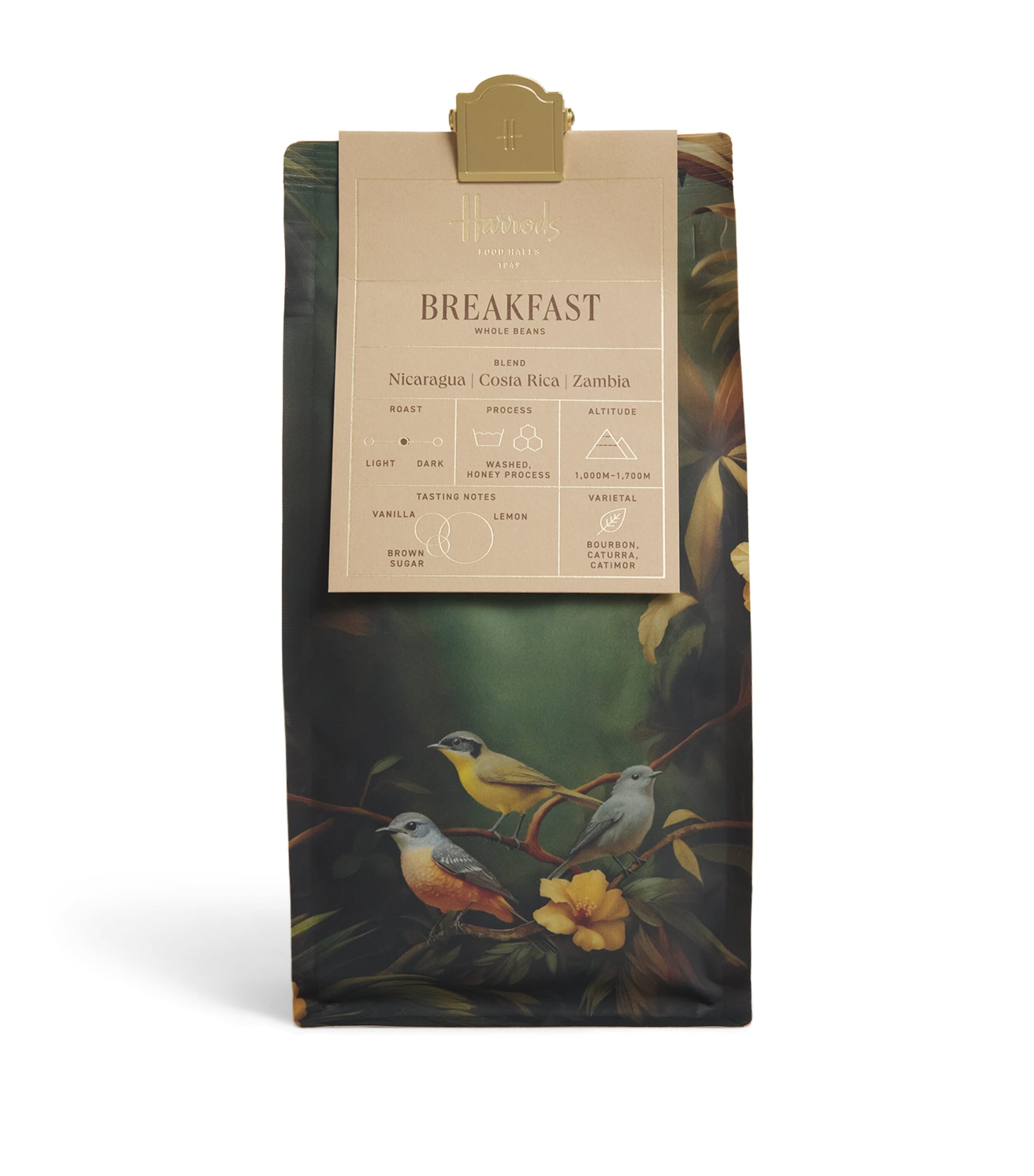 Harrods Breakfast Blend Coffee Beans (250g) Image 1