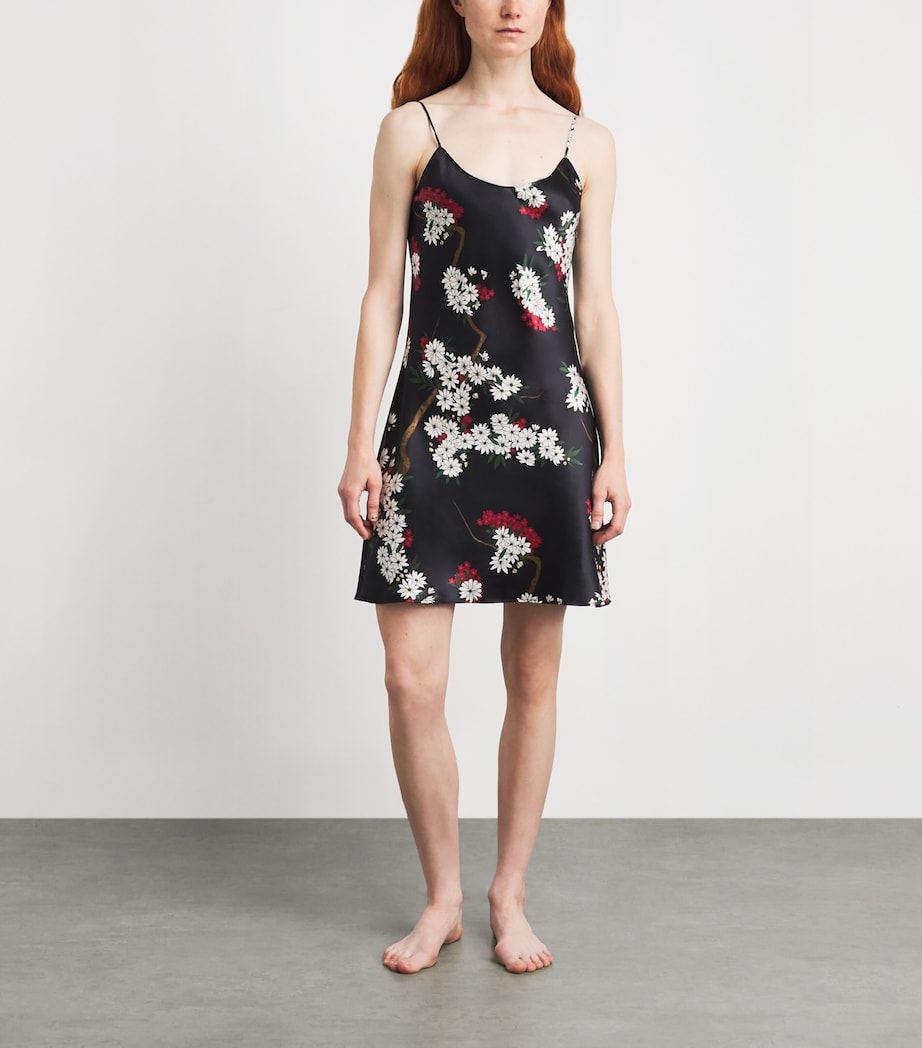 Olivia von Halle Womens Silk Venus René Slip Nightdress Rene Image 2