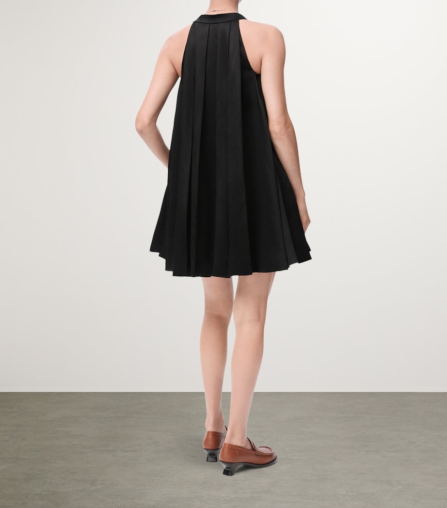 Trapeze Mini Dress BLACK Image 3