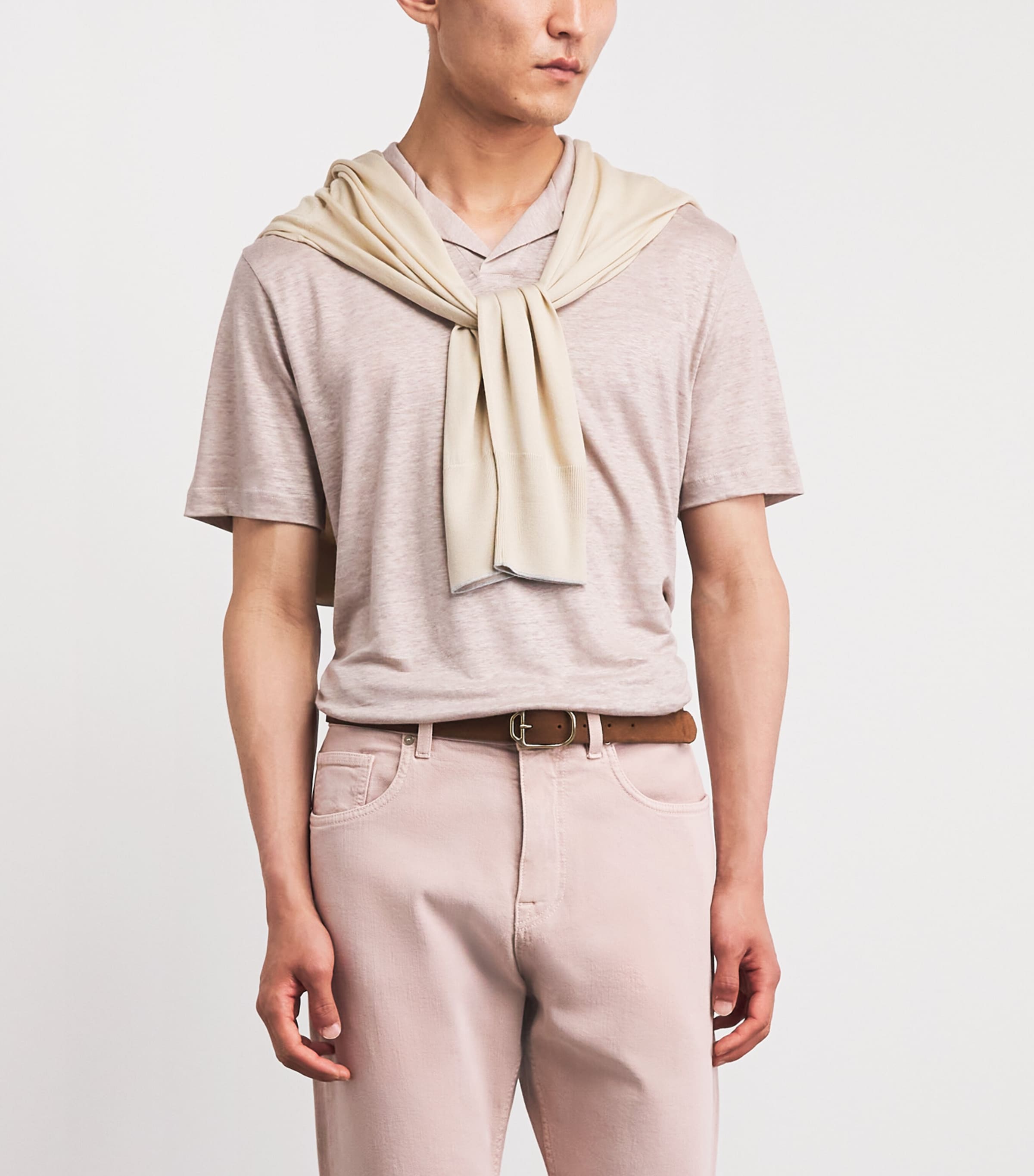Eleventy Suede Belt Cacao Image 4