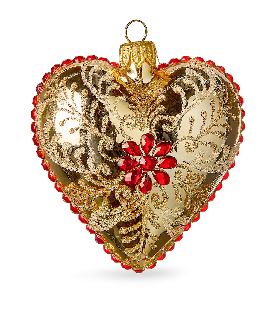 Heart-Shaped Bauble GOLD Image 1