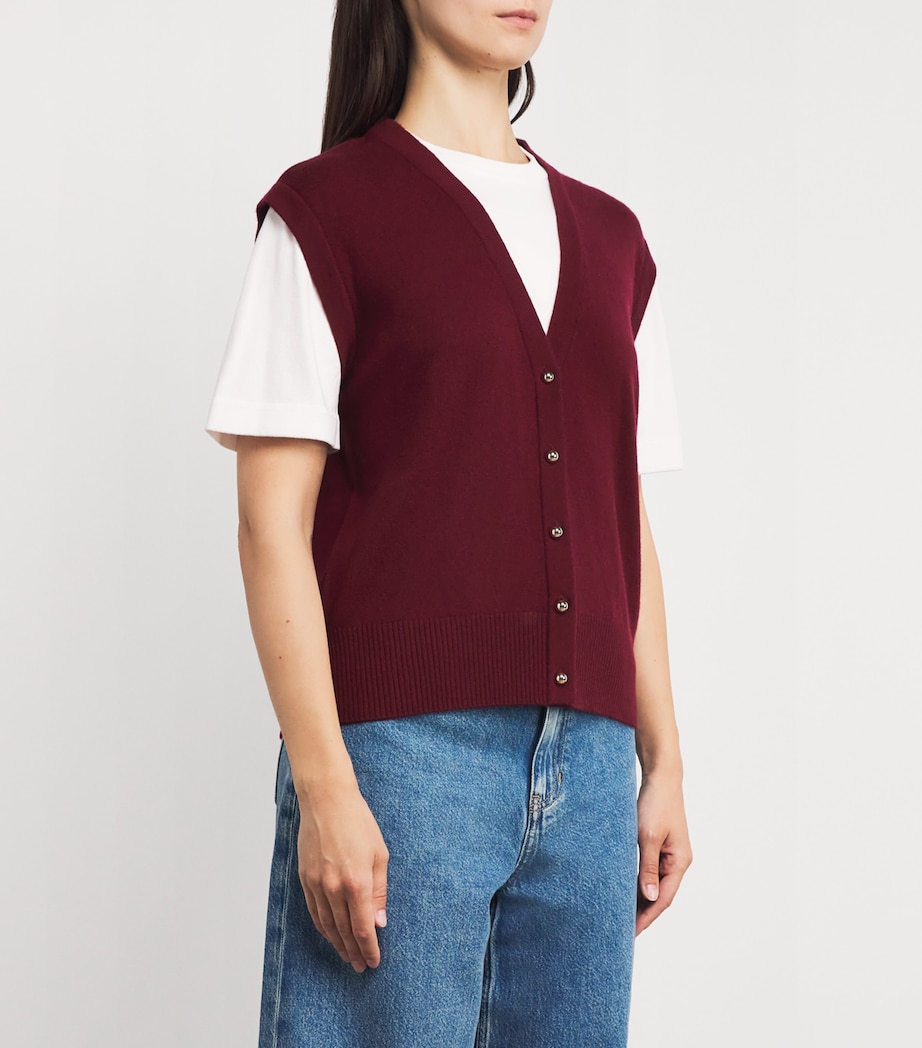 Wool-Blend Double-Layer Sweater BORDEAUX Image 3