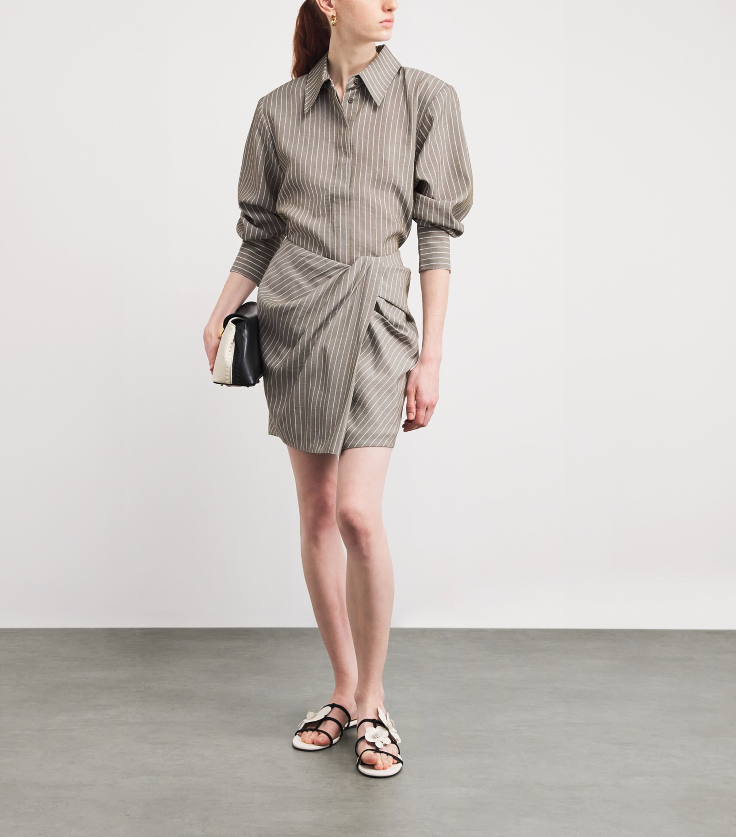 Stripe Illias Mini Skirt M00 ECRU Image 2