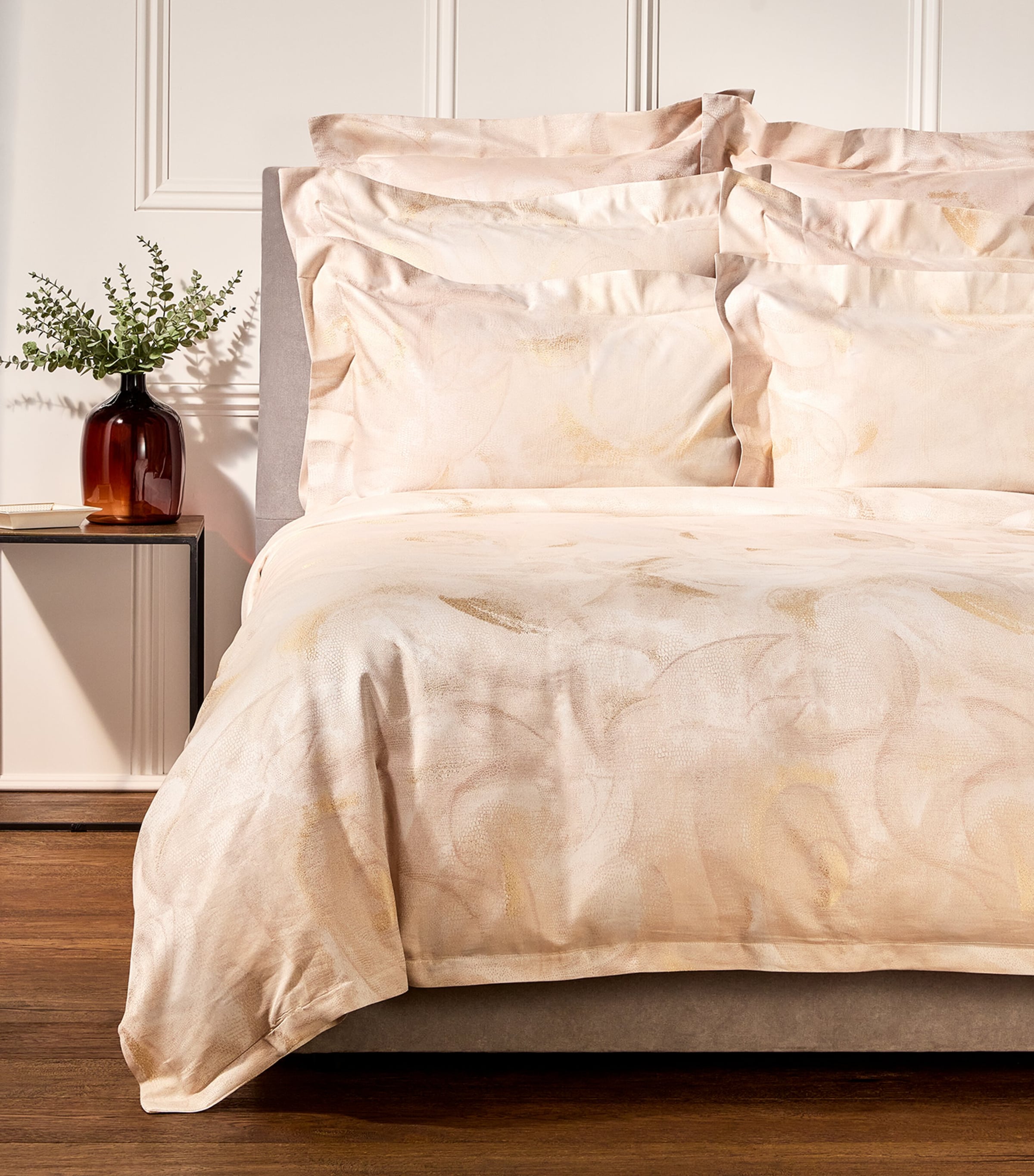 Harrods Of London Couturier King Duvet Cover Set In Beige