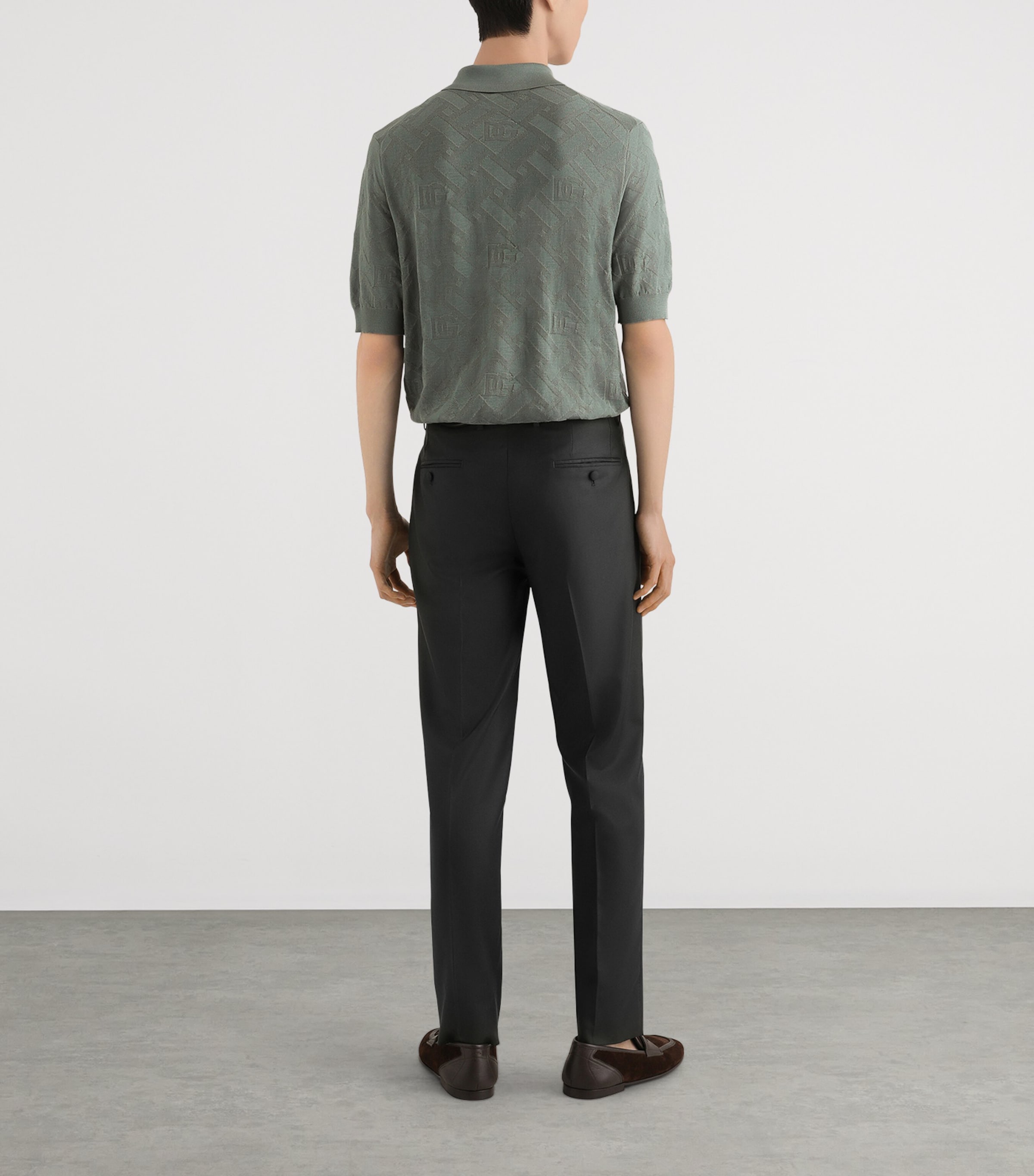 Silk Polo Shirt N4085-QUARTZ GR Image 3