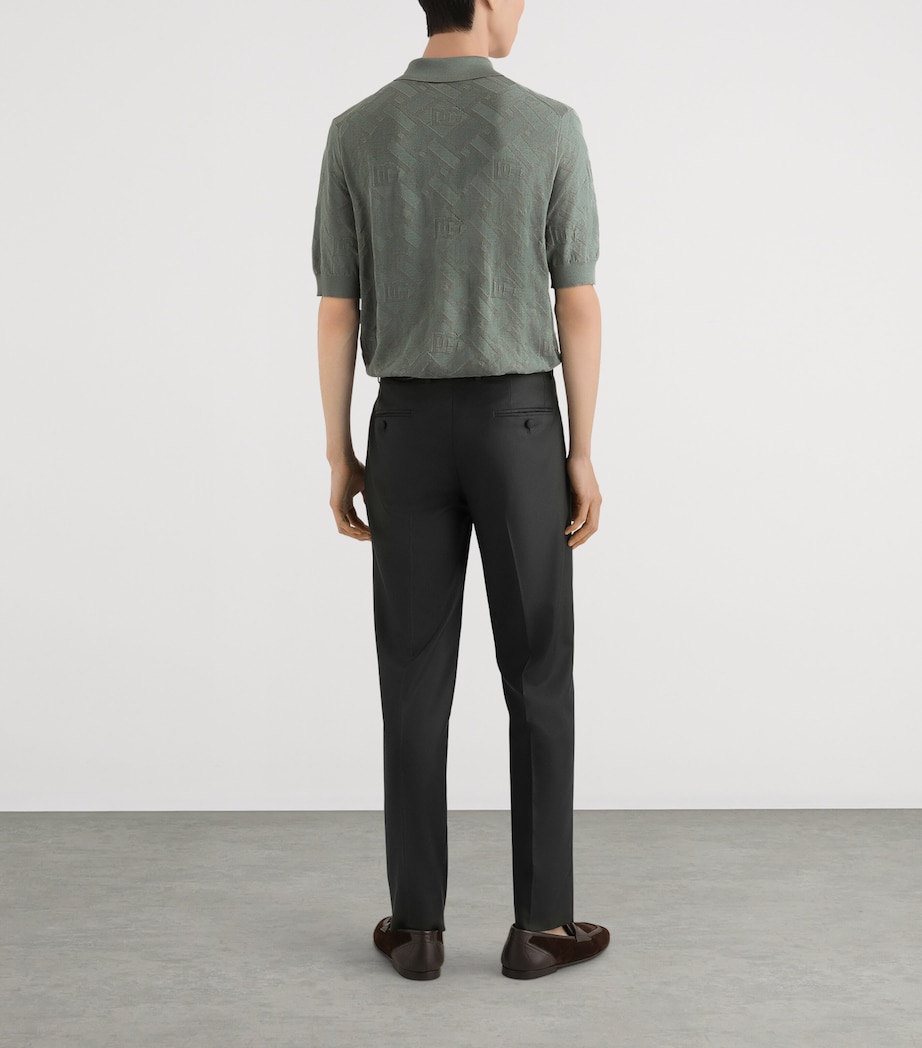 Silk Polo Shirt N4085-QUARTZ GR Image 3