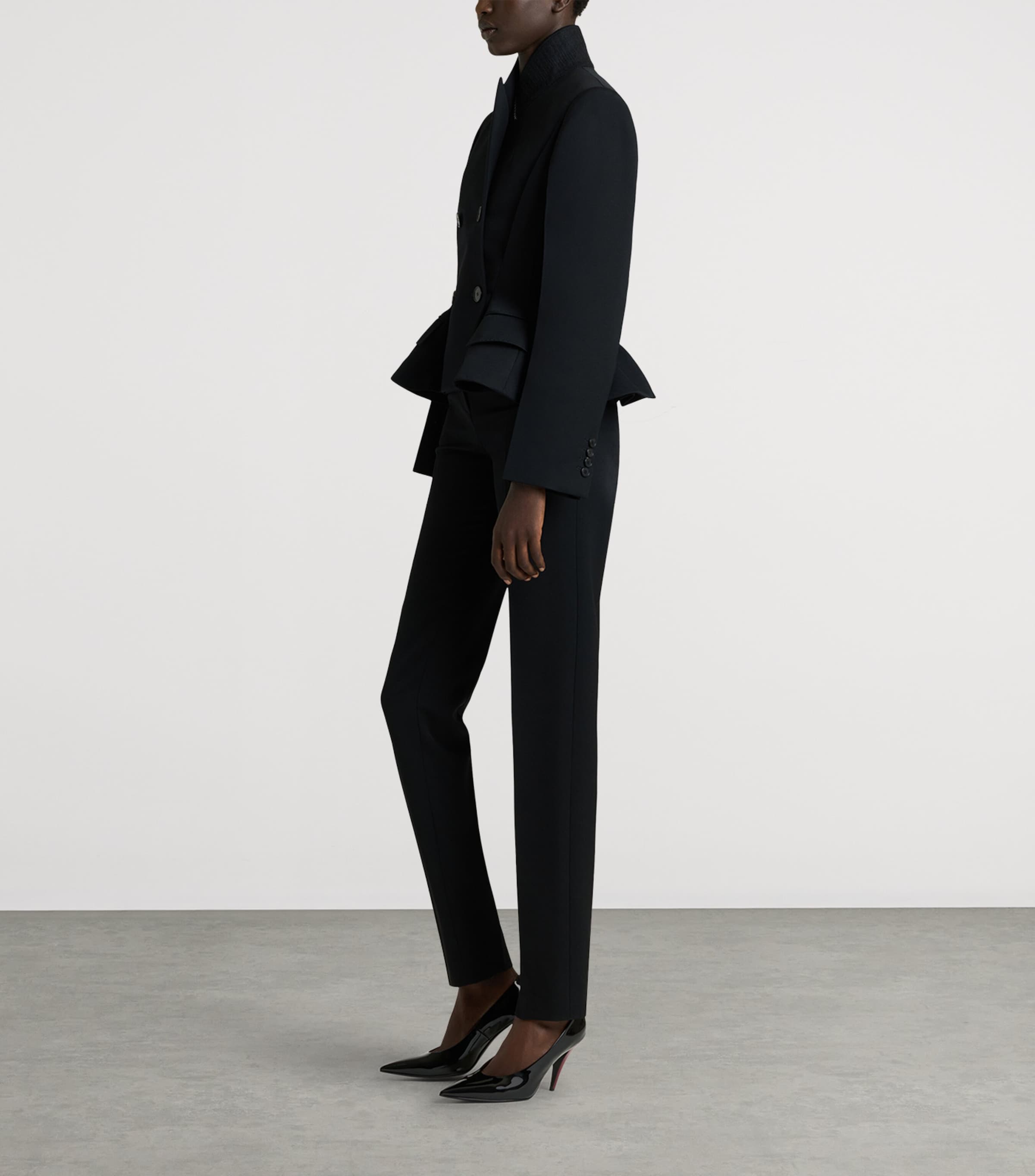 Givenchy Womens Wool Cigarette Trousers Image 3