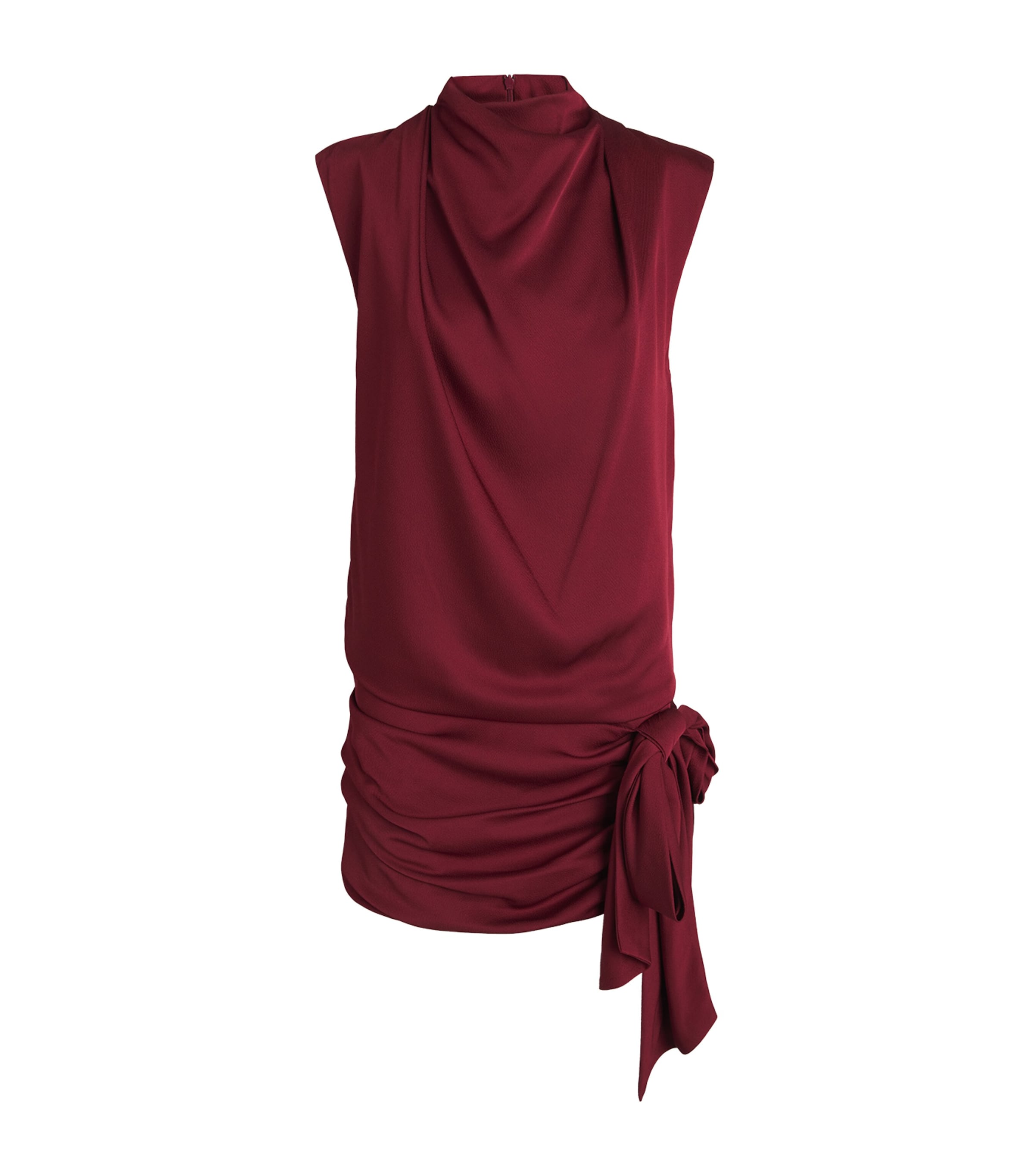 open lace back dress CAMILA AND MARC Size 4 Red Polyester A-Line Above Knee Dress  Sui Generis  Designer Consignment