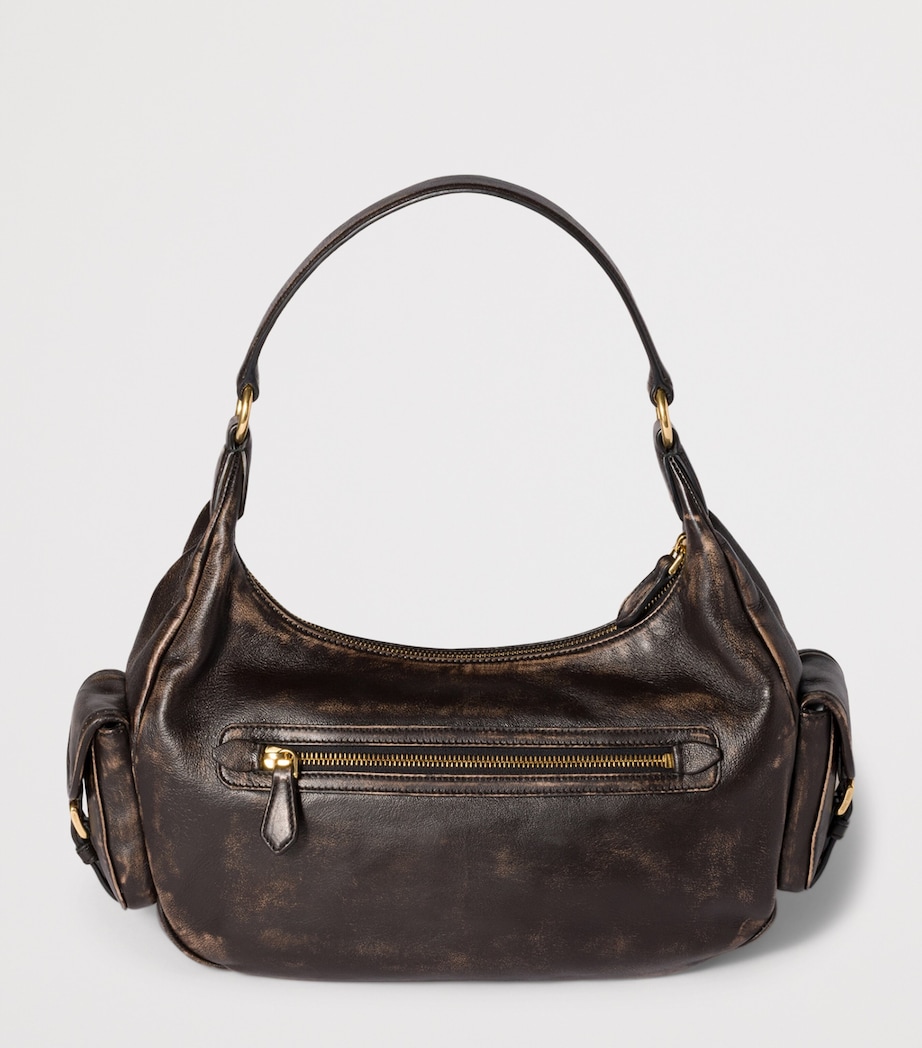 Nappa Leather Pocket Top-Handle Bag F0201 Image 3