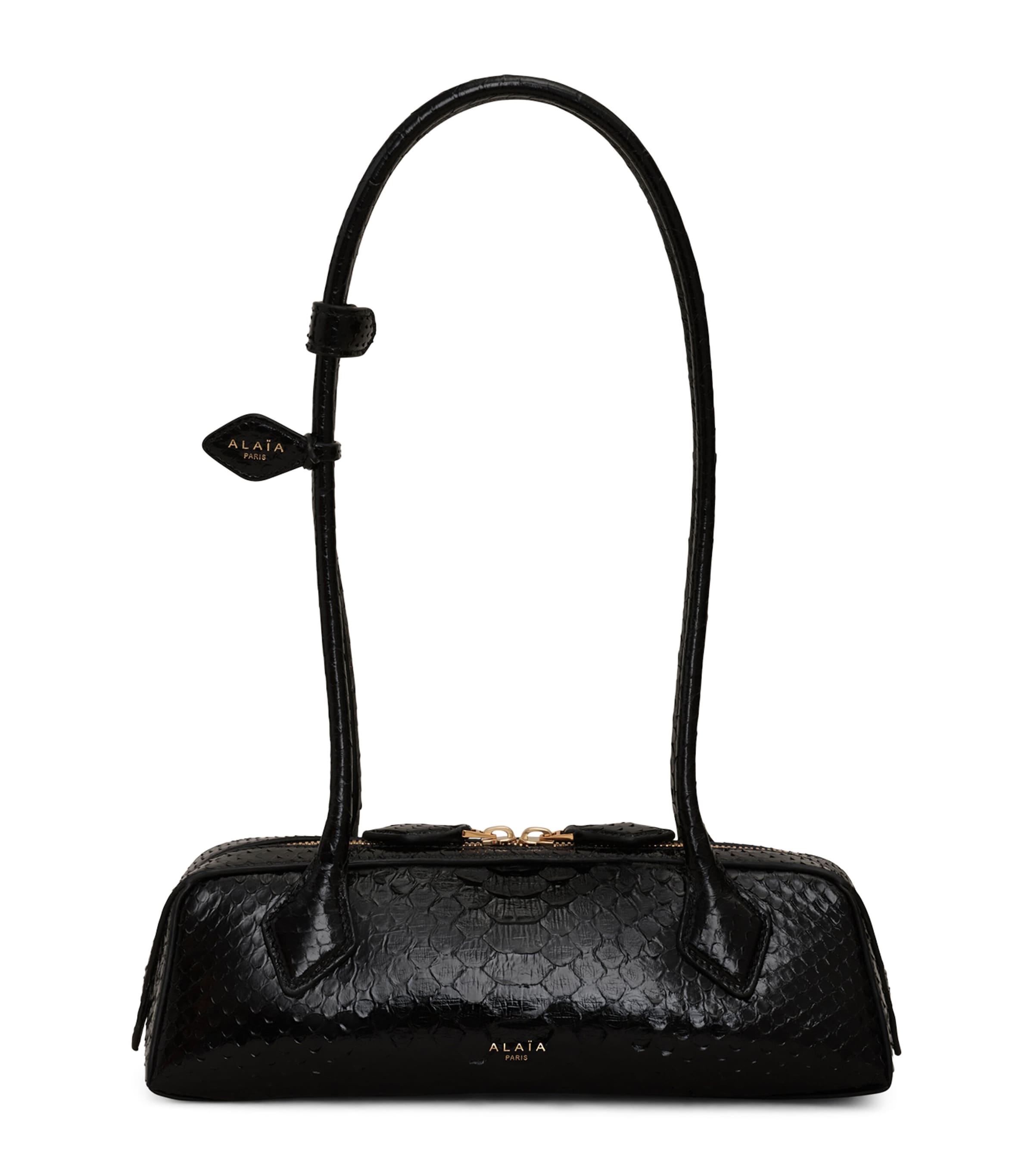 Alaïa Small Snakeskin Le Teckel Shoulder Bag | Women Bags | Shoulder Bags | Top Handle Bags | Designers | Alaïa