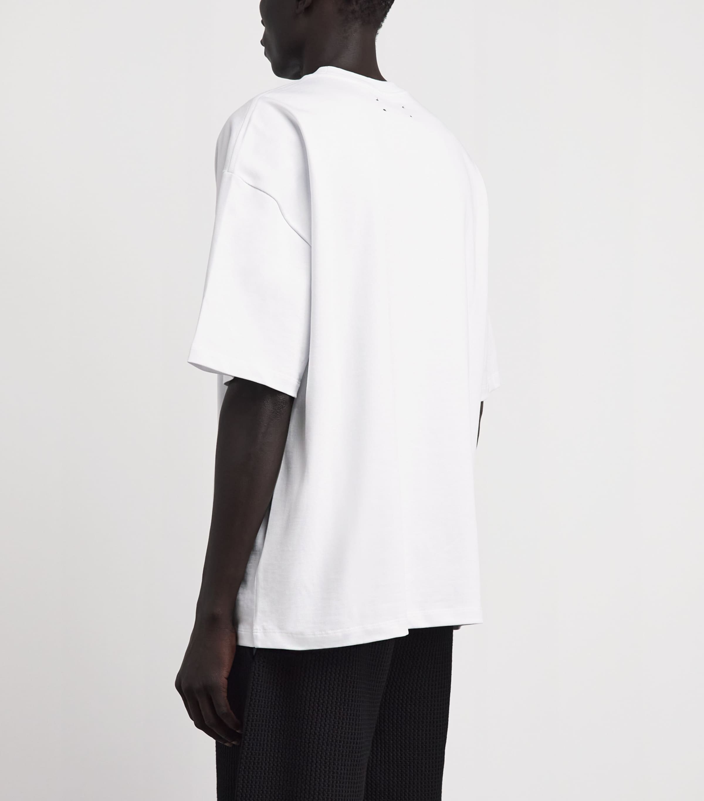 AMIRI Mens Cotton Logo Skater T-Shirt White Image 5