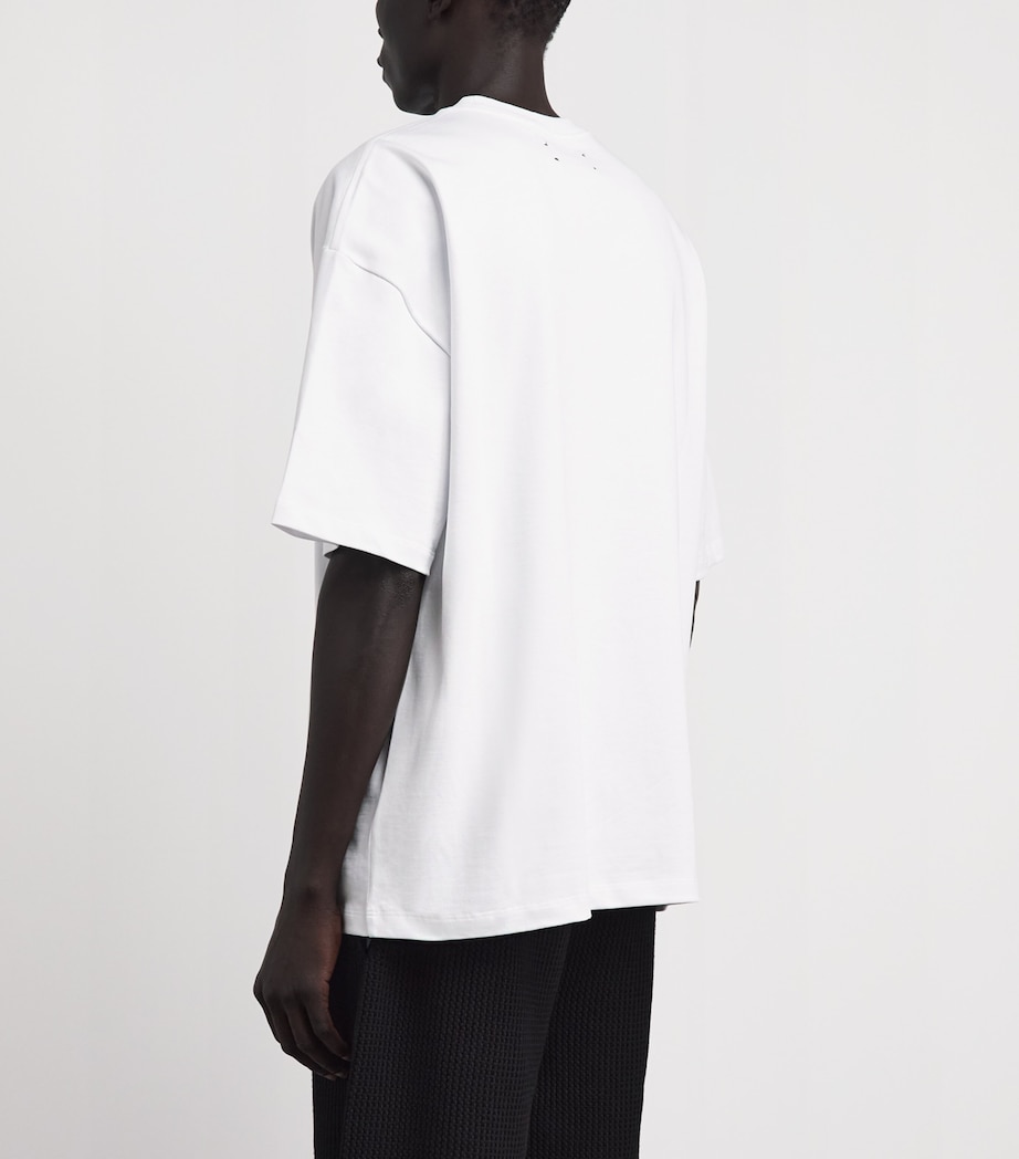 AMIRI Mens Cotton Logo Skater T-Shirt White Image 5
