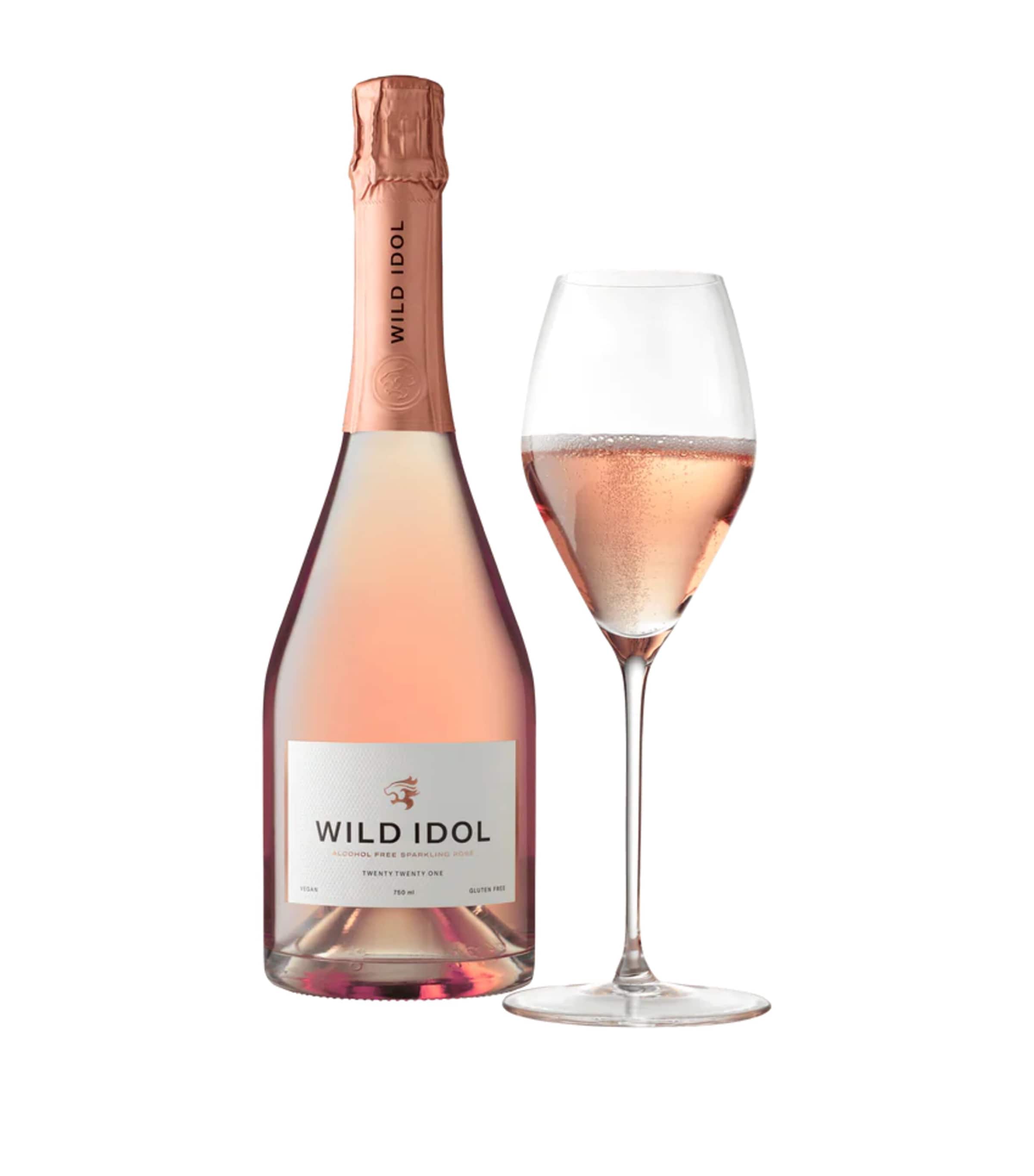 Wild Idol Alcohol-Free Sparkling Rosé (75cl) - Kent, UK | Wine & Spirits | Wine | Prosecco & Sparkling Wine | Low & No Alcohol | Food | Free From
