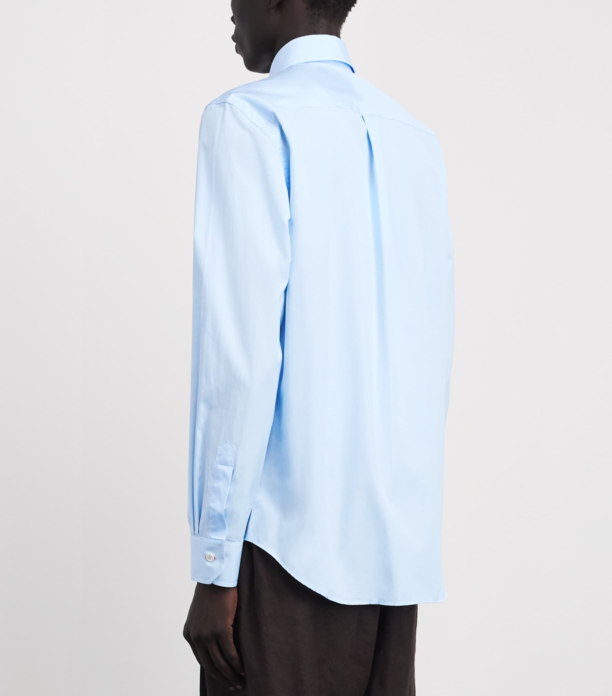 Paul Smith Mens Cotton Regular Fit Shirt Blue Image 5