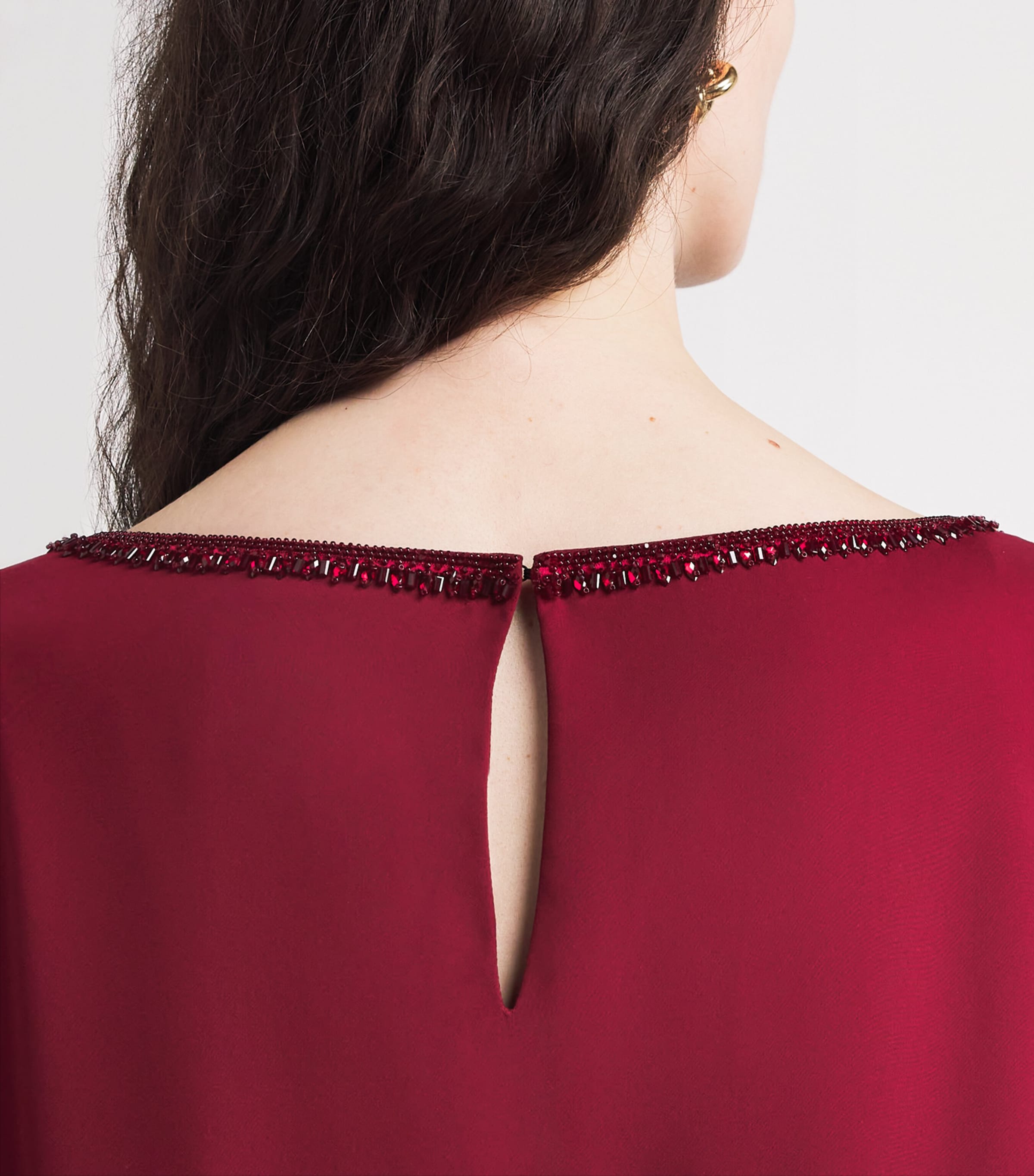 Embellished Kaftan Maxi Dress 644 GARNET Image 6