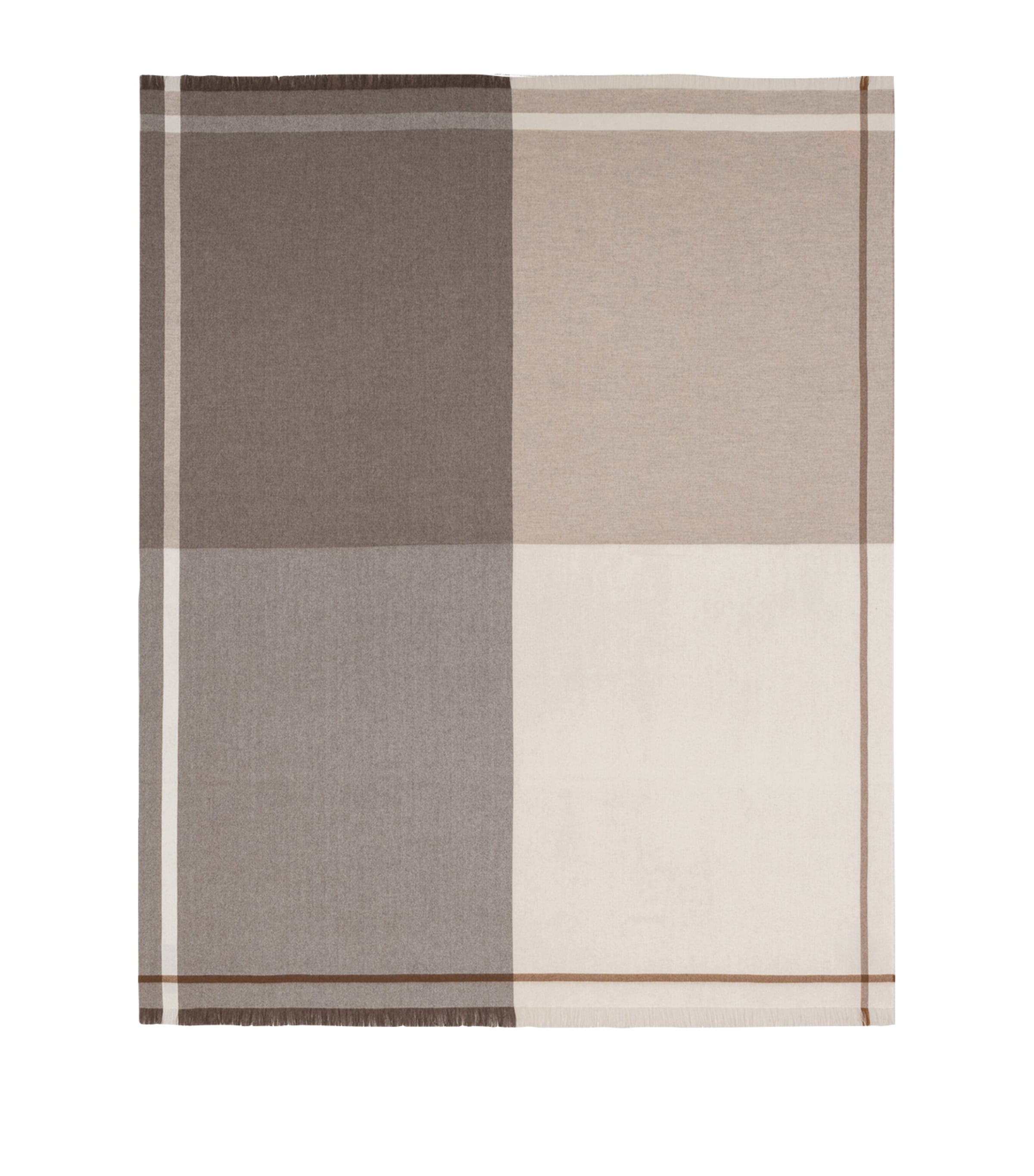Begg X Co Cashmere Tummel Quatraine Throw In Brown