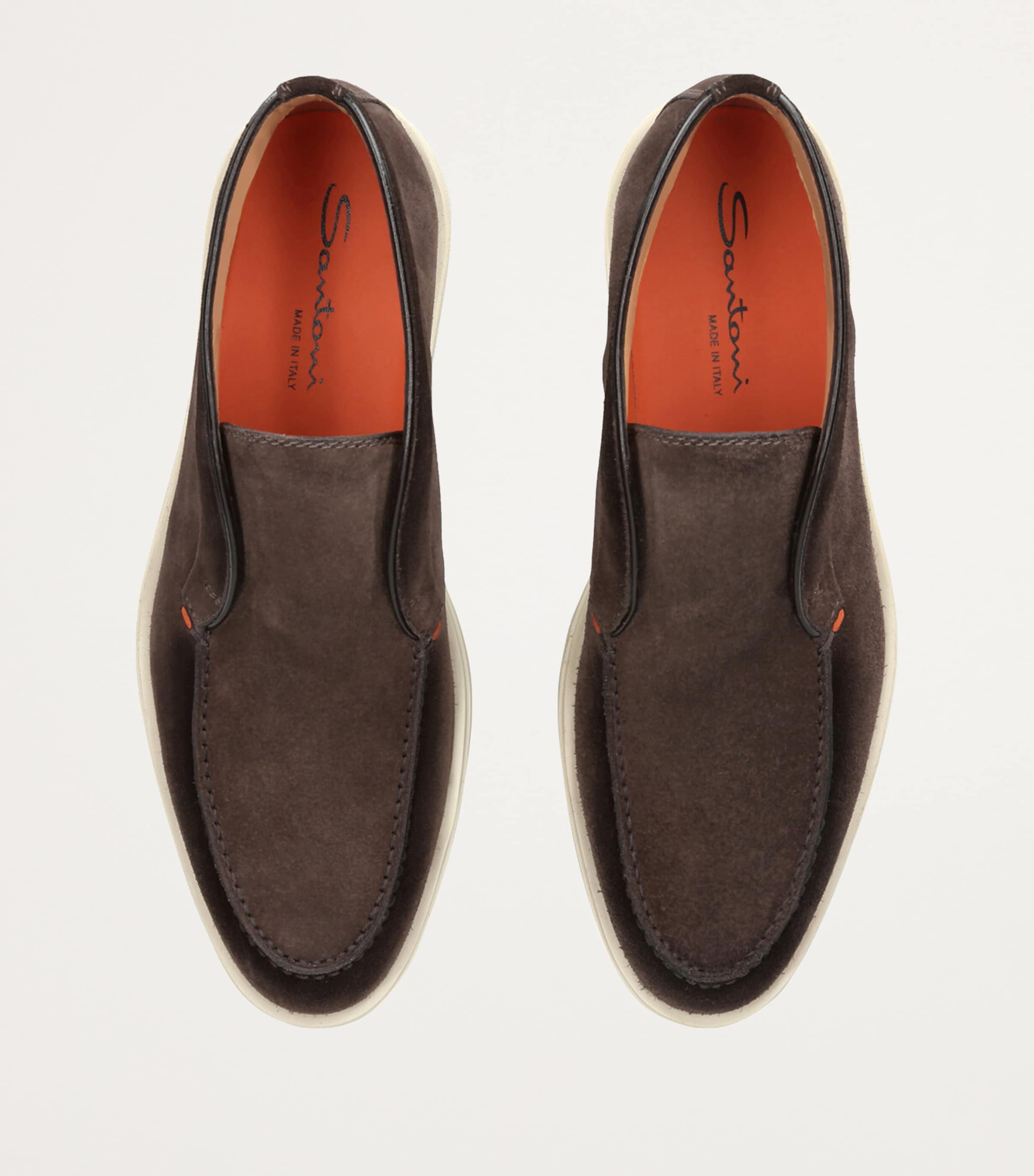 Suede Detroit High-Top Loafers DARK BROWN Image 4