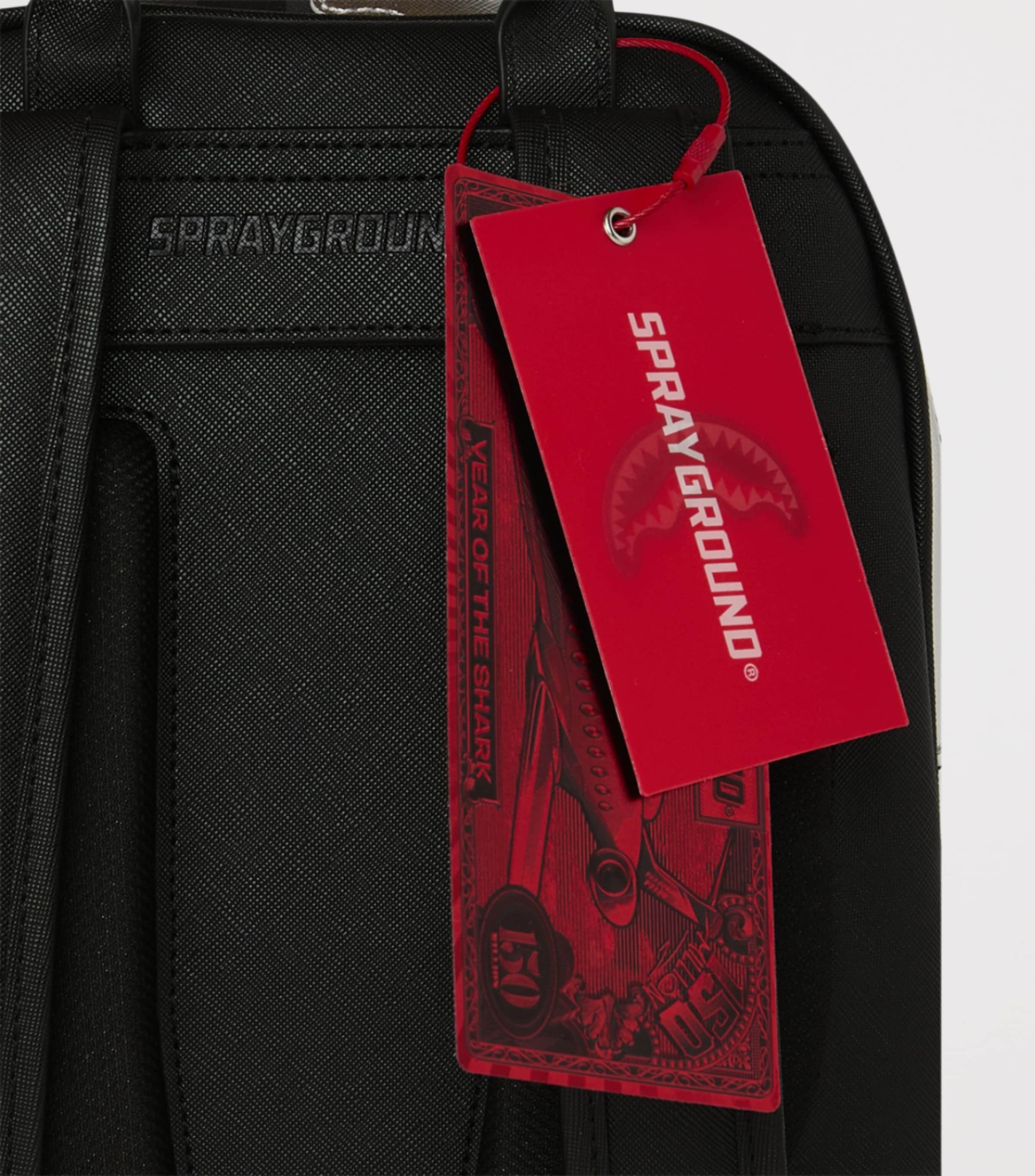 Sprayground Side Drip Savage Backpack Silver Side Drip Image 6