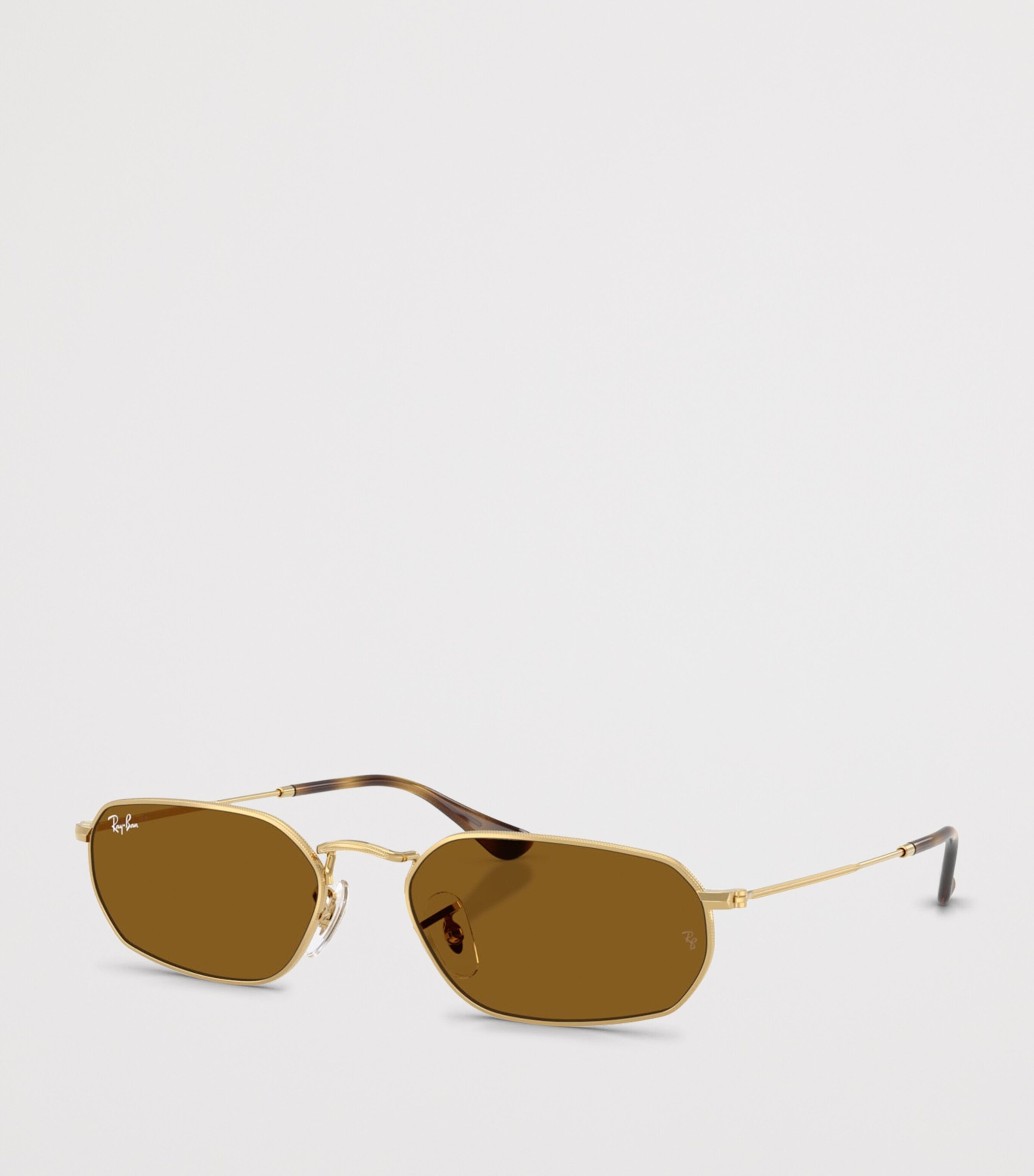 Ray-Ban Metal Irregular Oval Sunglasses Gold Image 2